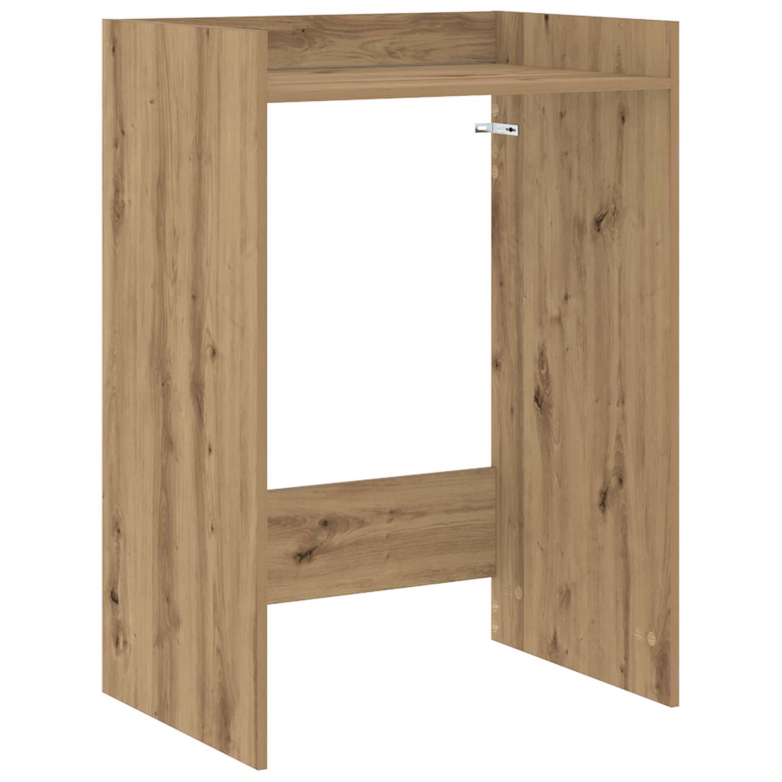 vidaXL Wasmachinekast met opslag Wit 67,5 x 48 x 97 cm Bewerkt hout