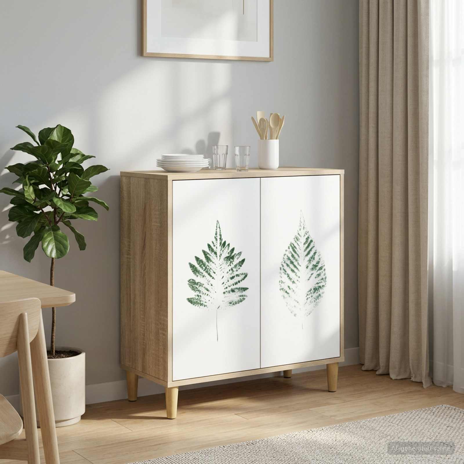 vidaXL Dressoir RHENEN Sonoma 69 x 33 x 75 cm Bewerkt hout