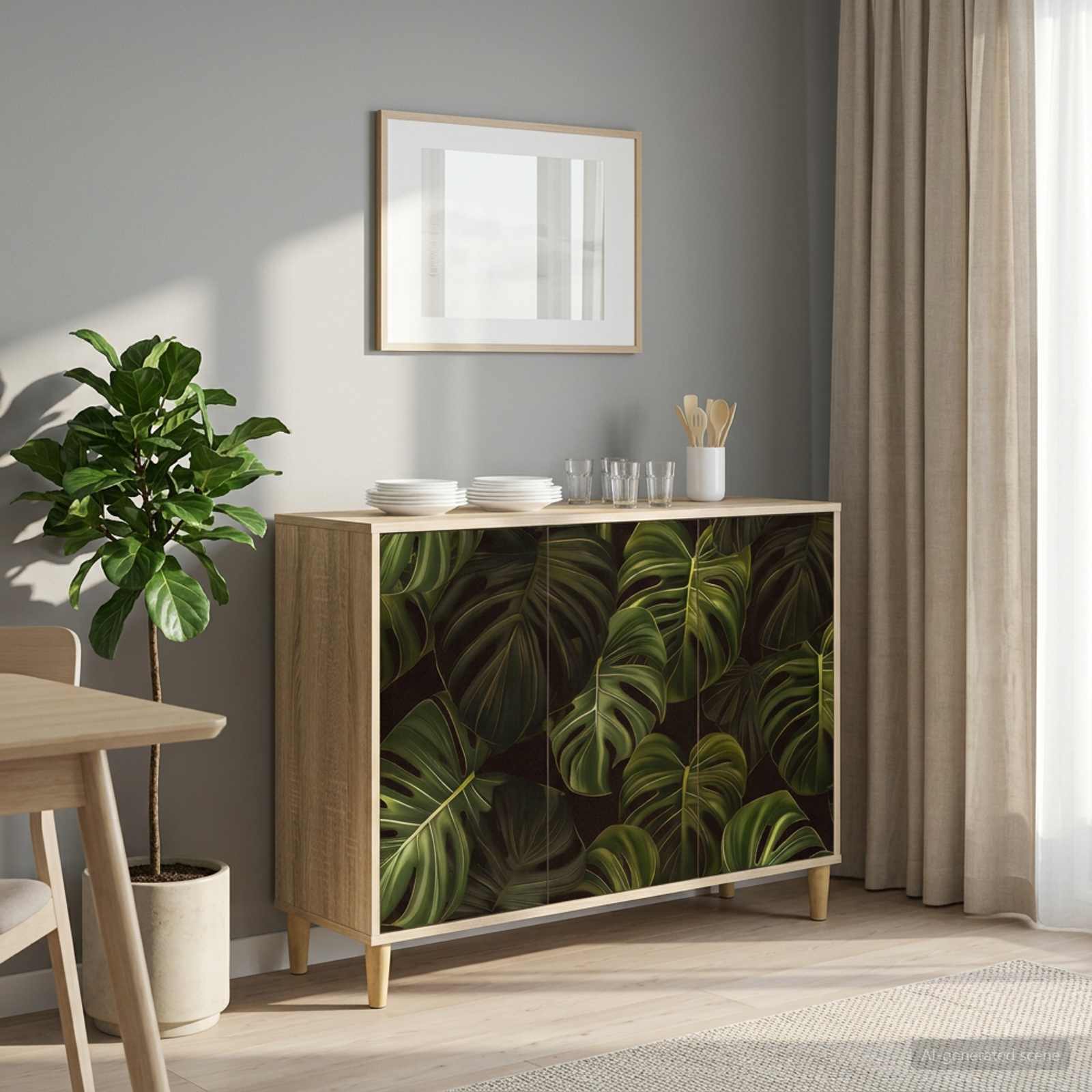 vidaXL Dressoir RHENEN Sonoma 102 x 33 x 75 cm Bewerkt hout