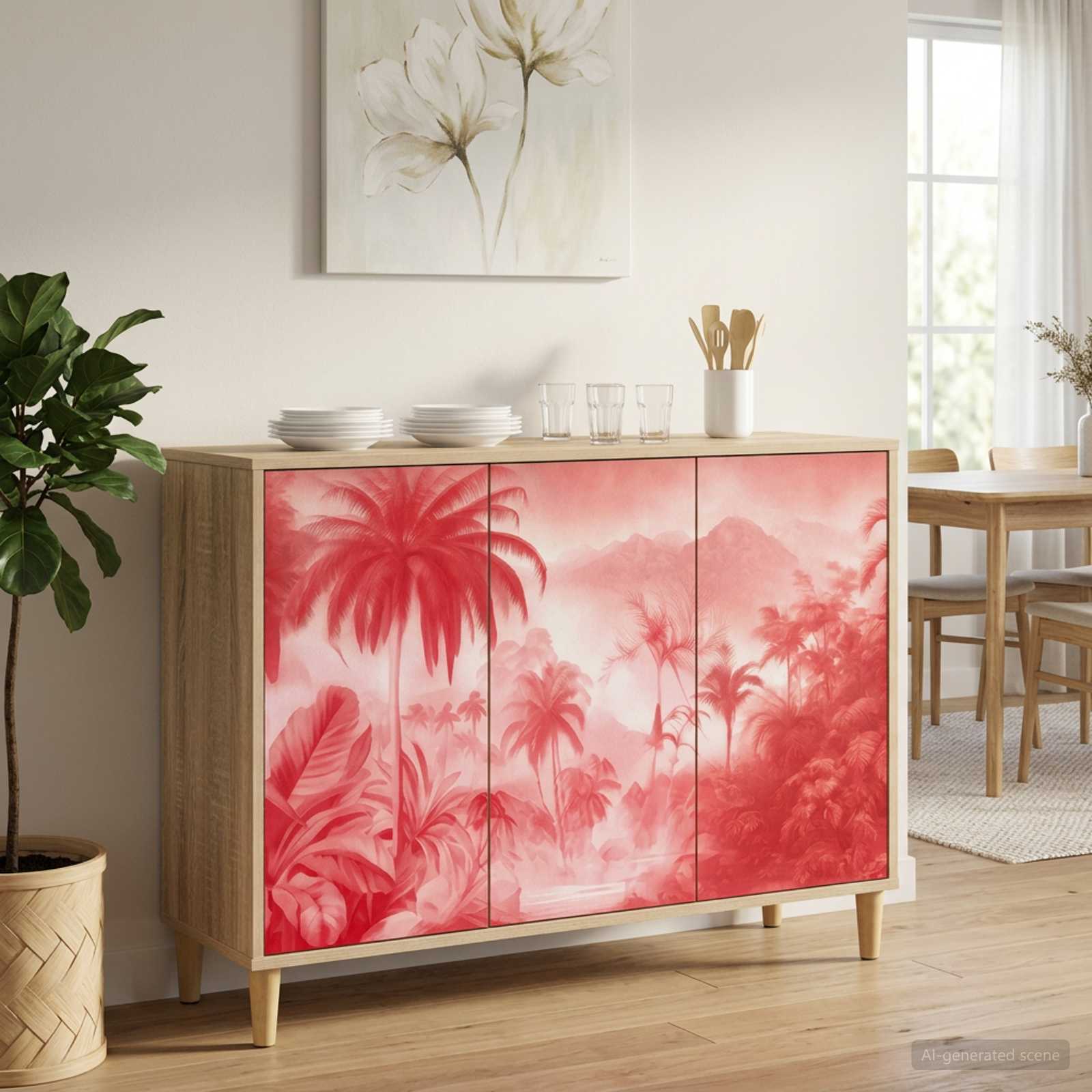 vidaXL Dressoir RHENEN Sonoma 102 x 33 x 75 cm Bewerkt hout