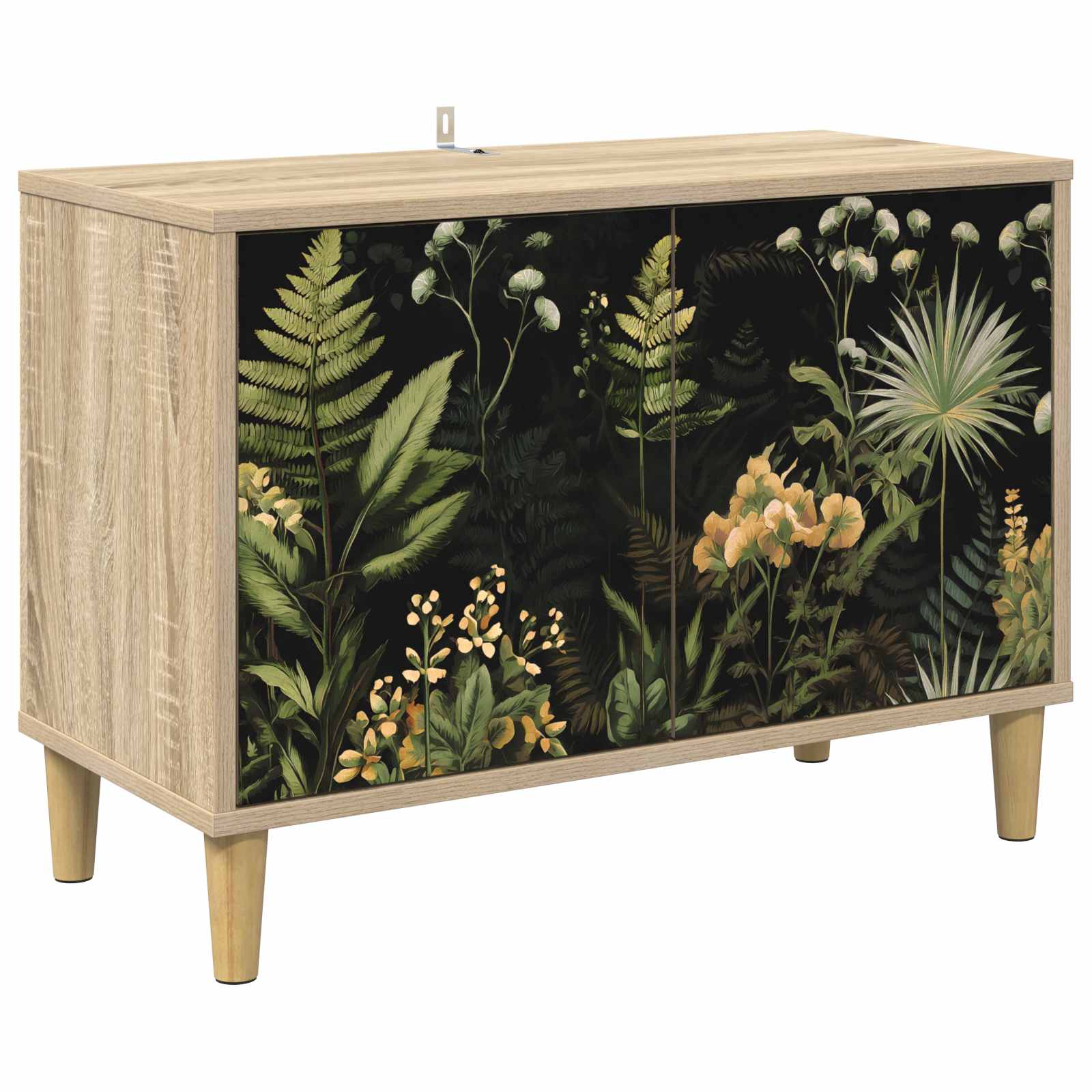 vidaXL Tv-meubel RHENEN 69 x 33 x 50 cm Sonoma Bewerkt hout