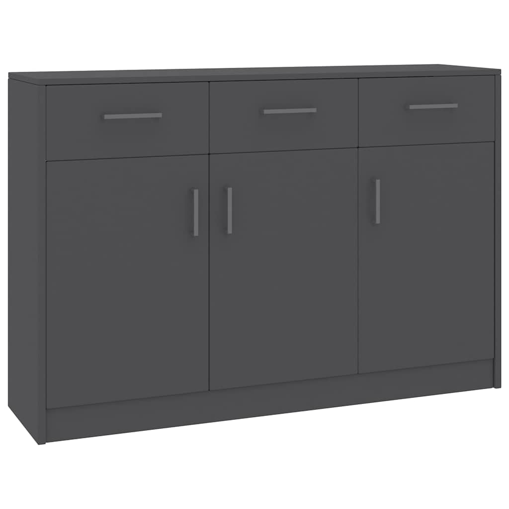vidaXL Dressoir 110x30x75 cm bewerkt hout grijs