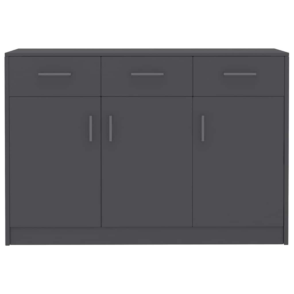 vidaXL Dressoir 110x30x75 cm bewerkt hout grijs