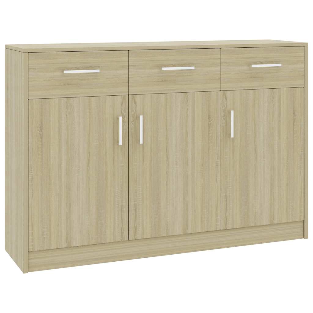 vidaXL Dressoir 110x30x75 cm bewerkt hout grijs