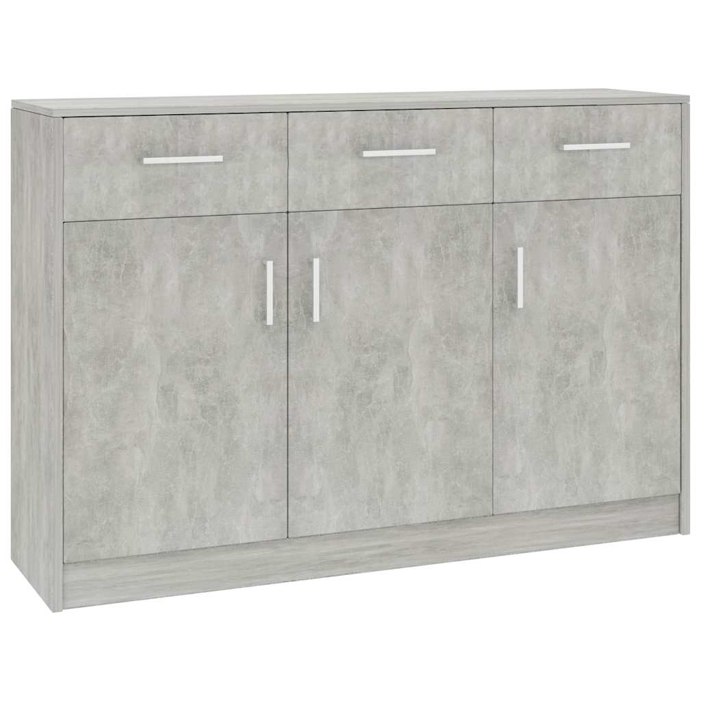 vidaXL Dressoir 110x30x75 cm bewerkt hout grijs