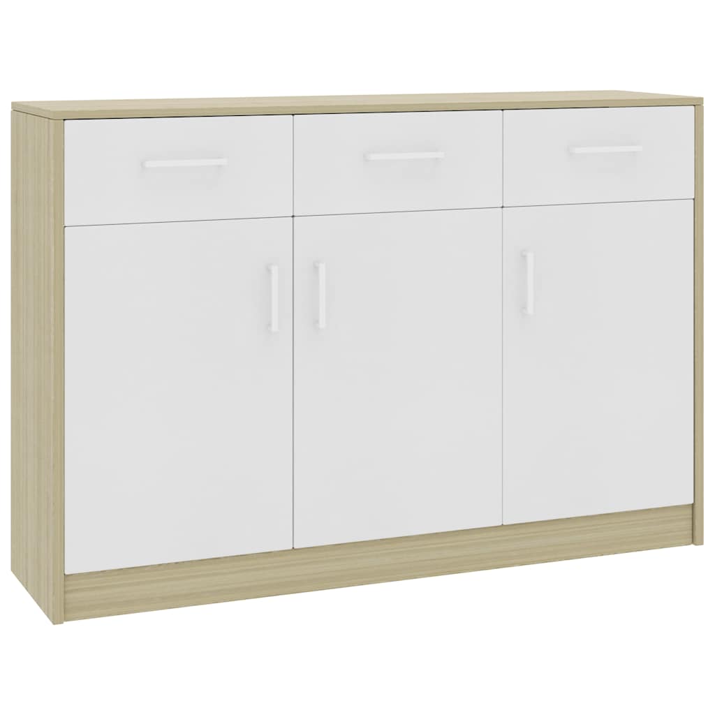 vidaXL Dressoir 110x30x75 cm bewerkt hout grijs