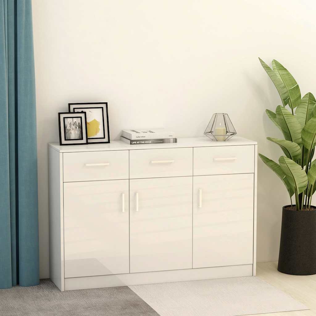 vidaXL Dressoir 110x30x75 cm bewerkt hout grijs