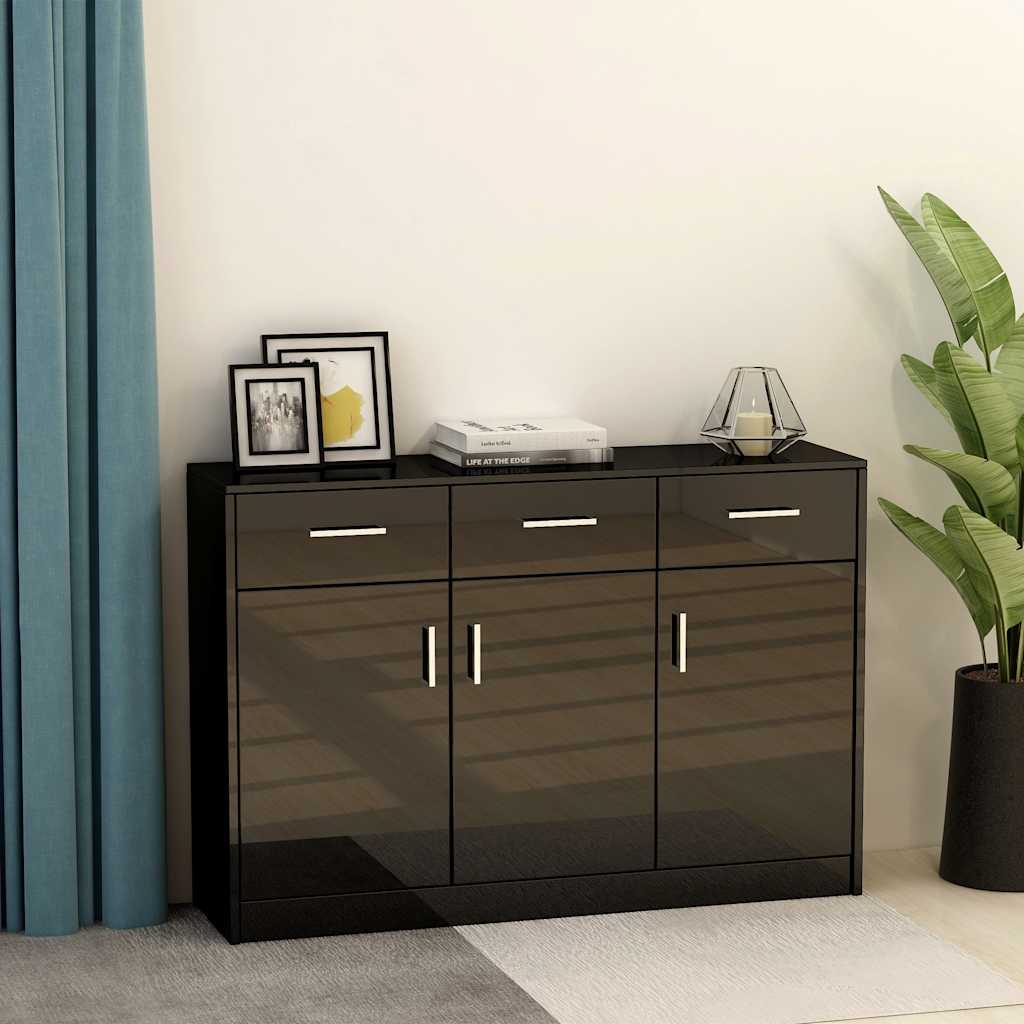 vidaXL Dressoir 110x30x75 cm bewerkt hout grijs