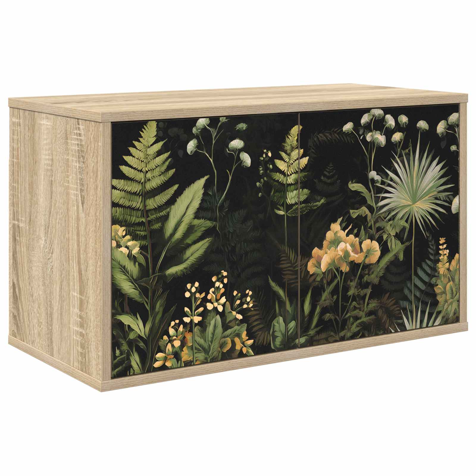vidaXL Wandgemonteerd tv-meubel RHENEN 69 x 33 x 40 cm Sonoma Eiken