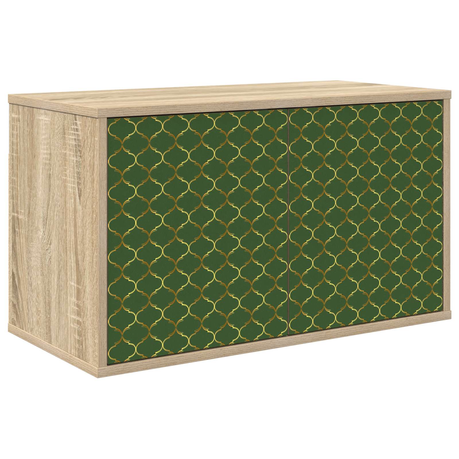 vidaXL Wandgemonteerd tv-meubel RHENEN 69 x 33 x 40 cm Sonoma Eiken