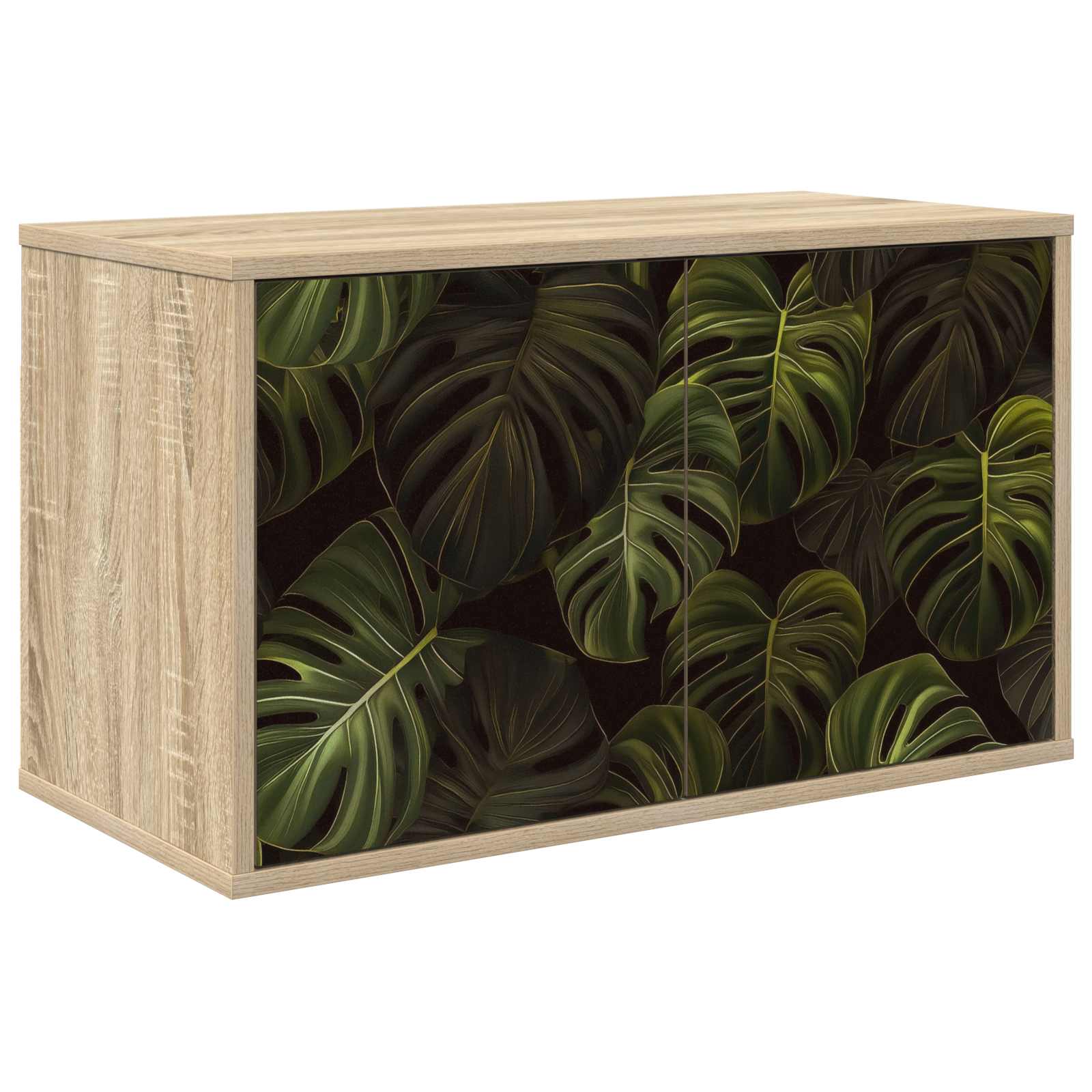 vidaXL Wandgemonteerd tv-meubel RHENEN 69 x 33 x 40 cm Sonoma Eiken