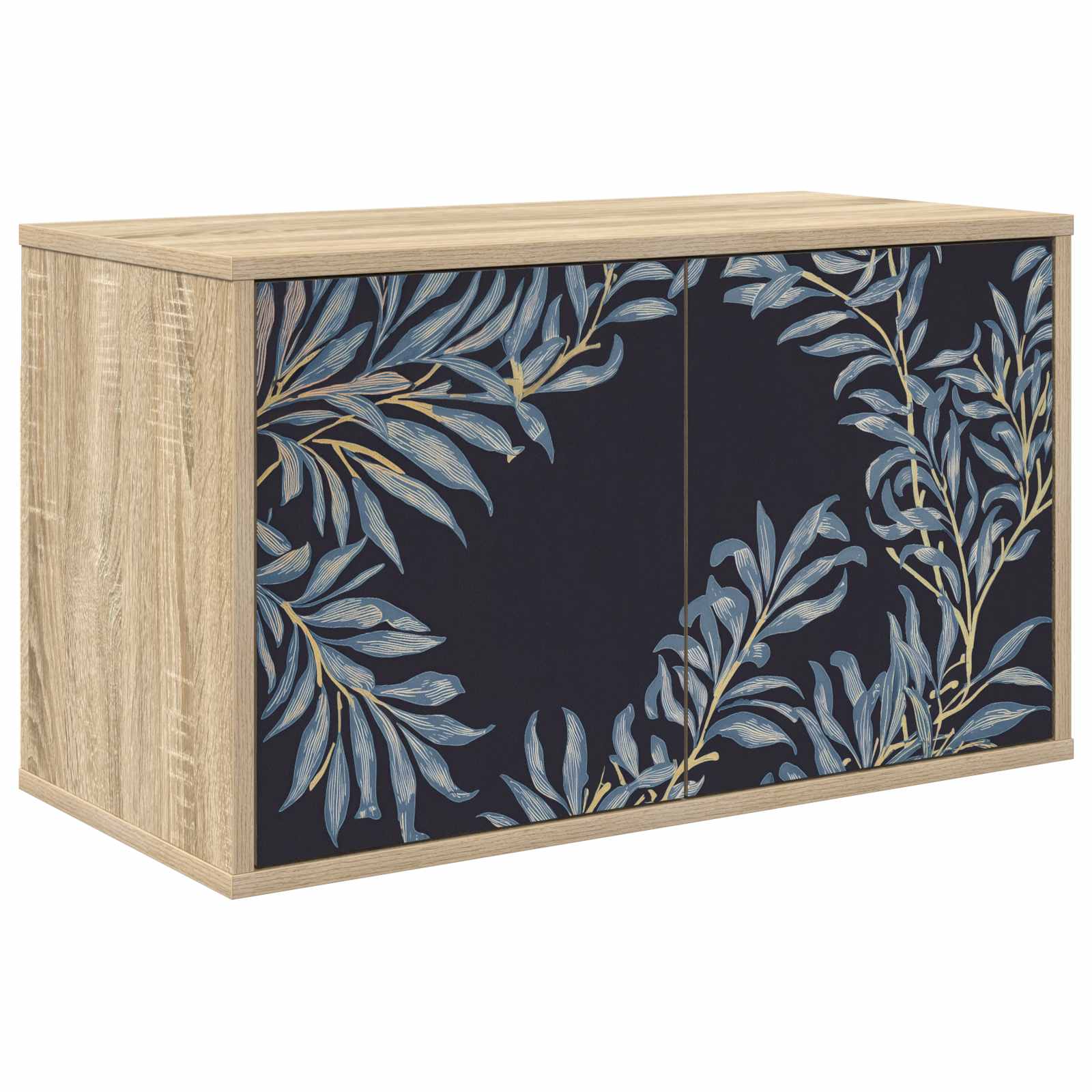 vidaXL Wandgemonteerd tv-meubel RHENEN 69 x 33 x 40 cm Sonoma Eiken