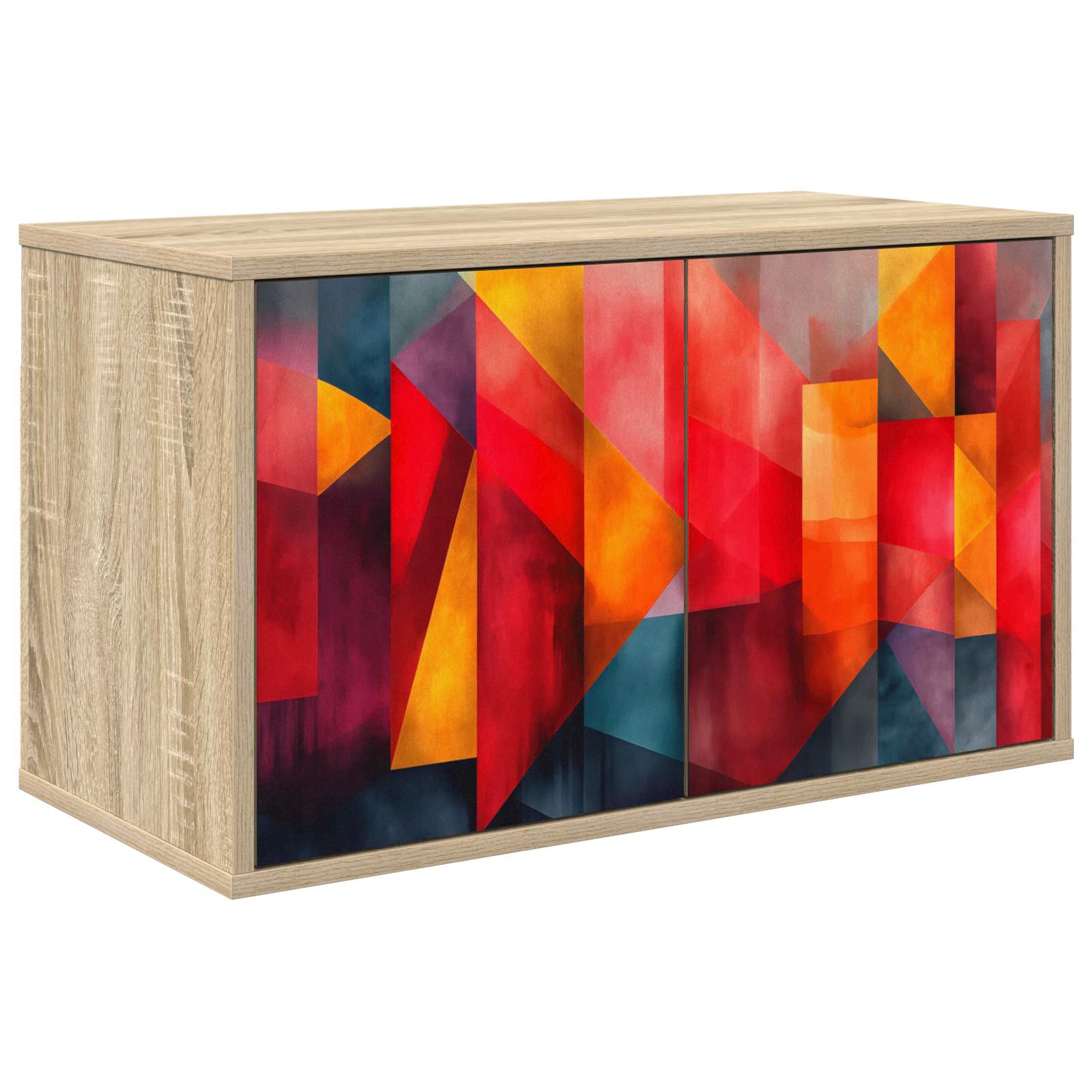 vidaXL Wandgemonteerd tv-meubel RHENEN 69 x 33 x 40 cm Sonoma Eiken