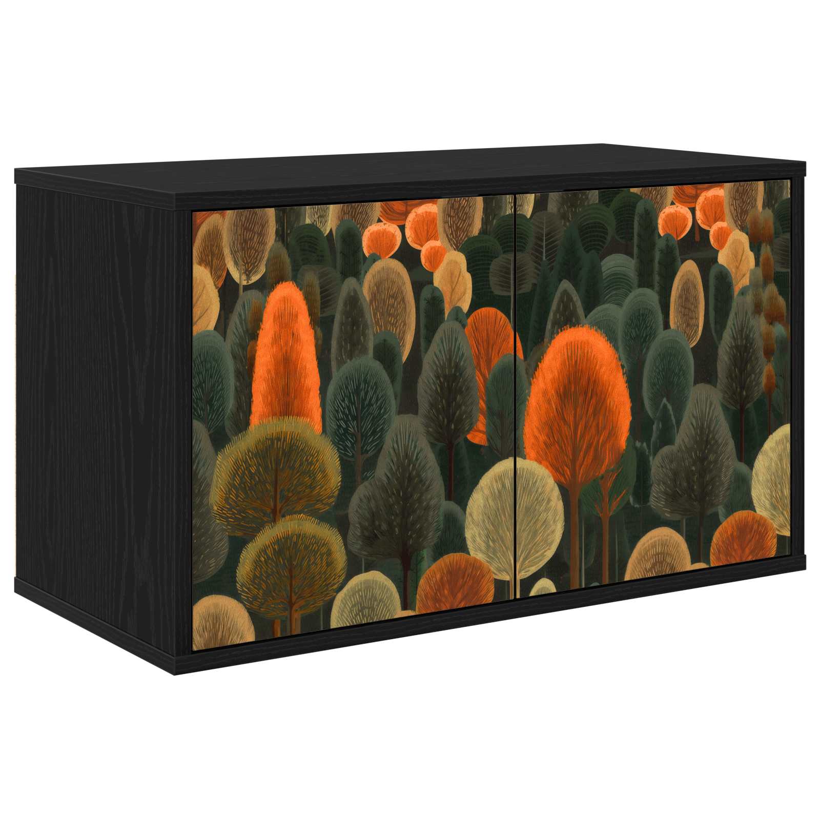 vidaXL Wandgemonteerd tv-meubel RHENEN 69 x 33 x 40 cm Sonoma Eiken