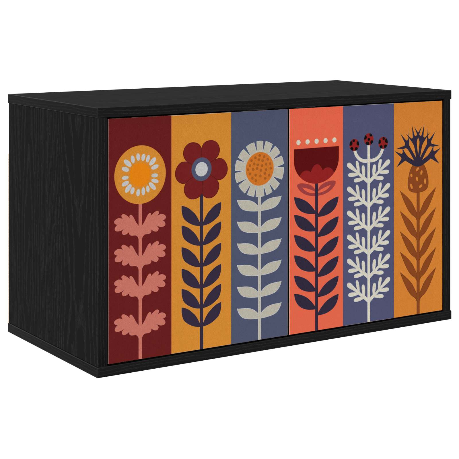 vidaXL Wandgemonteerd tv-meubel RHENEN 69 x 33 x 40 cm Sonoma Eiken