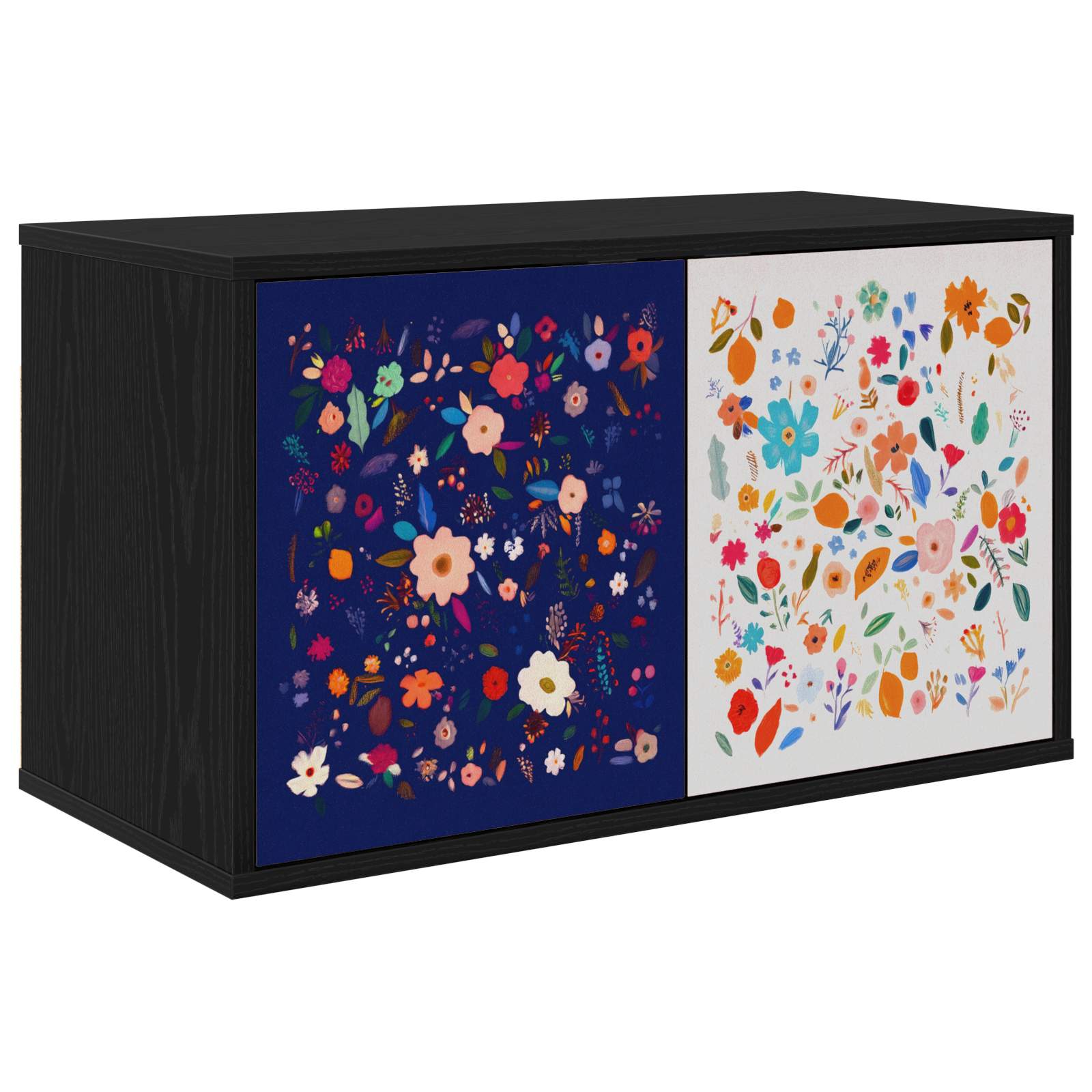 vidaXL Wandgemonteerd tv-meubel RHENEN 69 x 33 x 40 cm Sonoma Eiken