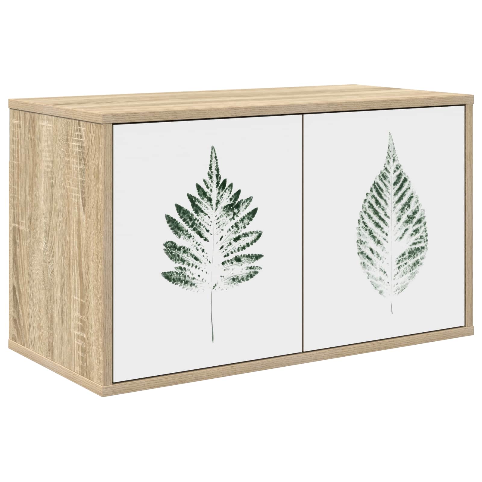 vidaXL Wandgemonteerd tv-meubel RHENEN 69 x 33 x 40 cm Sonoma Eiken