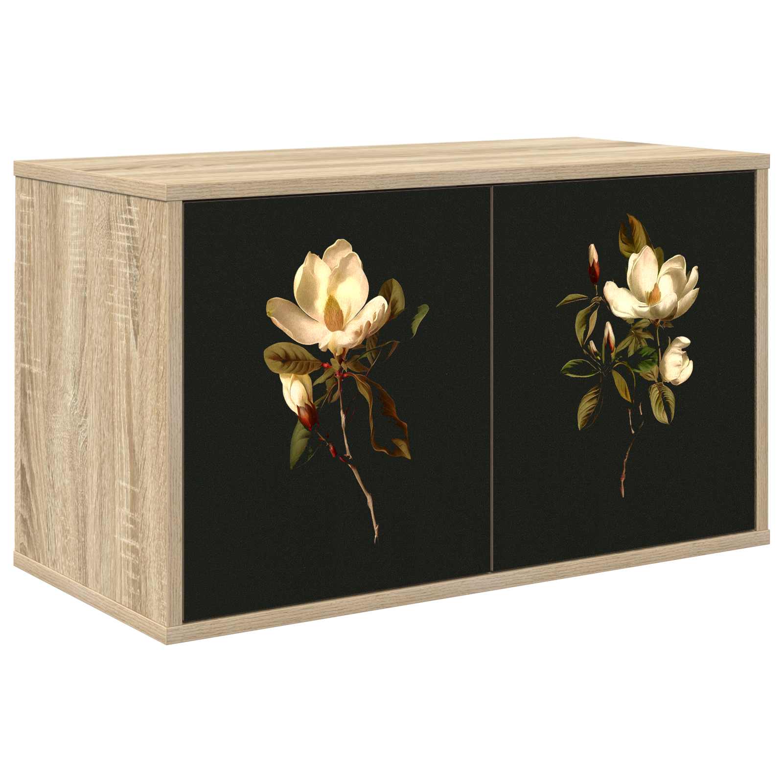 vidaXL Wandgemonteerd tv-meubel RHENEN 69 x 33 x 40 cm Sonoma Eiken