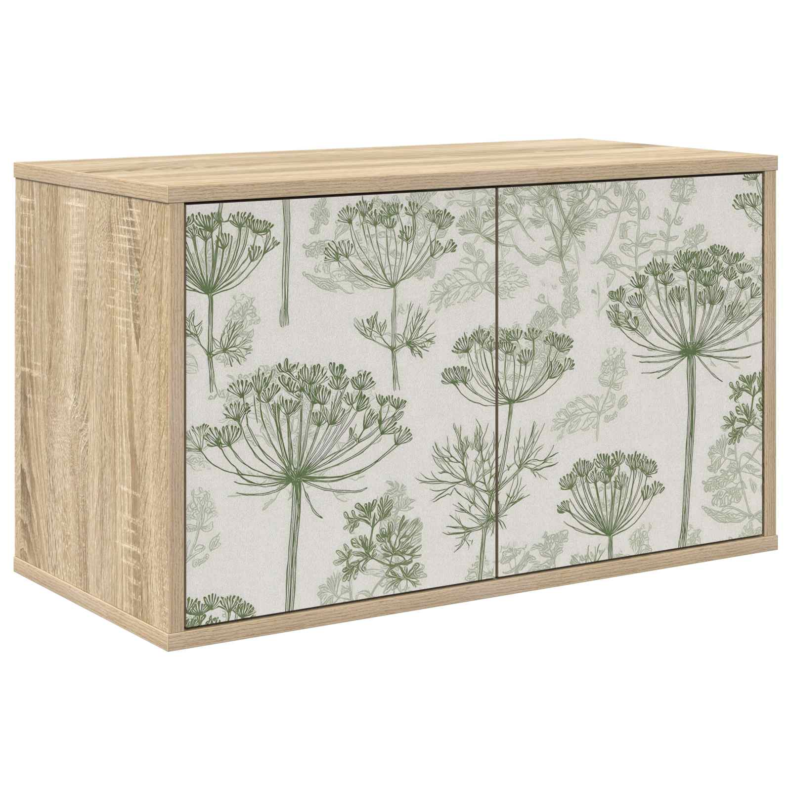 vidaXL Wandgemonteerd tv-meubel RHENEN 69 x 33 x 40 cm Sonoma Eiken