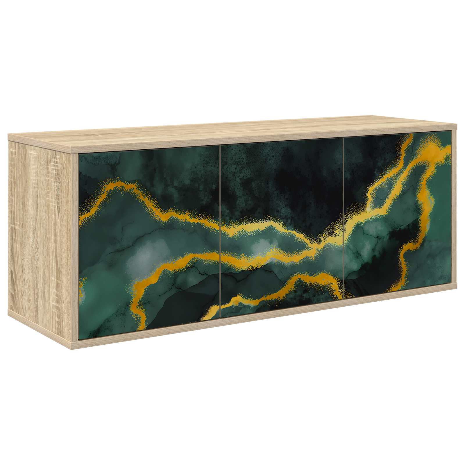 vidaXL Wandgemonteerd tv-meubel RHENEN 102 x 33 x 40 cm Sonoma Eiken