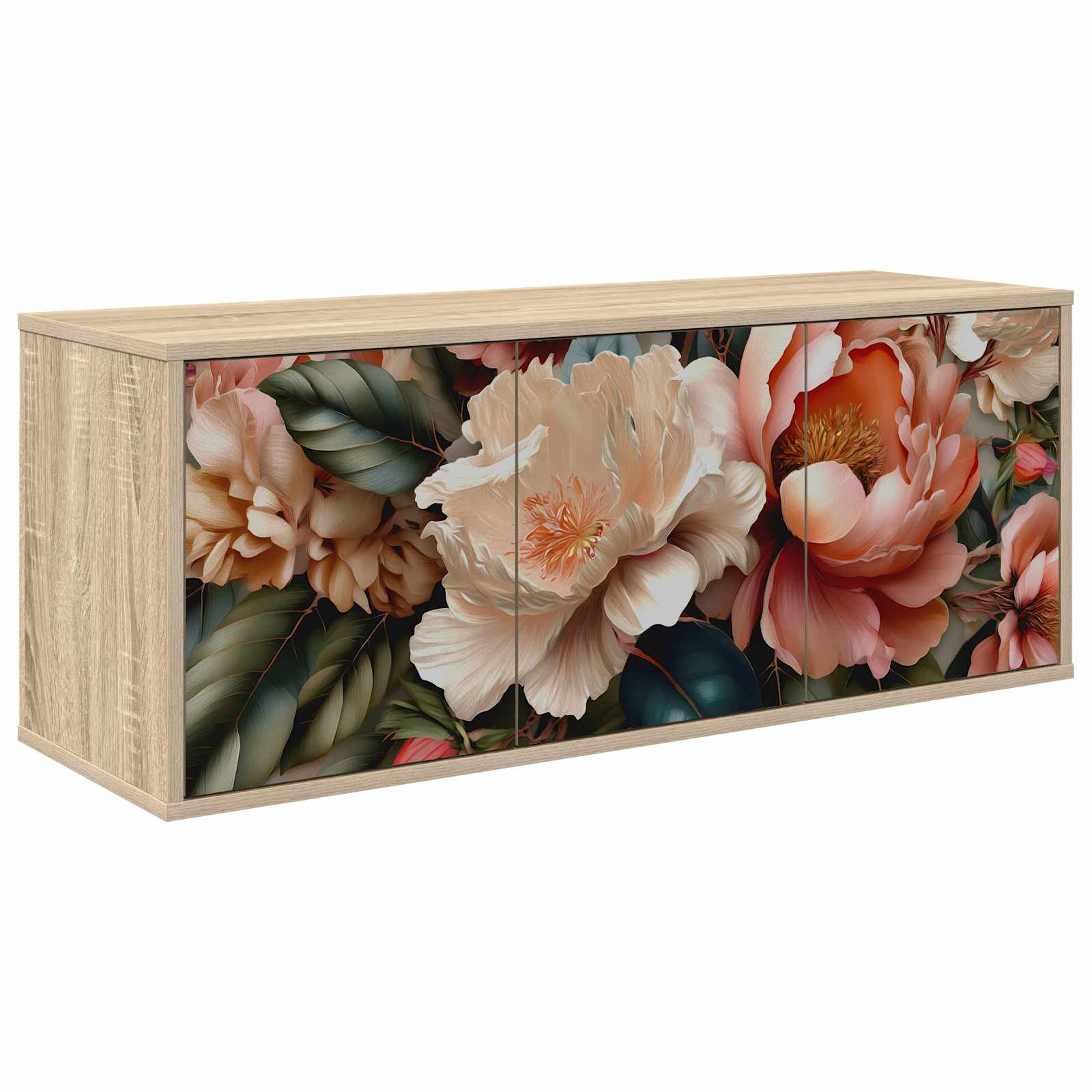 vidaXL Wandgemonteerd tv-meubel RHENEN 102 x 33 x 40 cm Sonoma Eiken