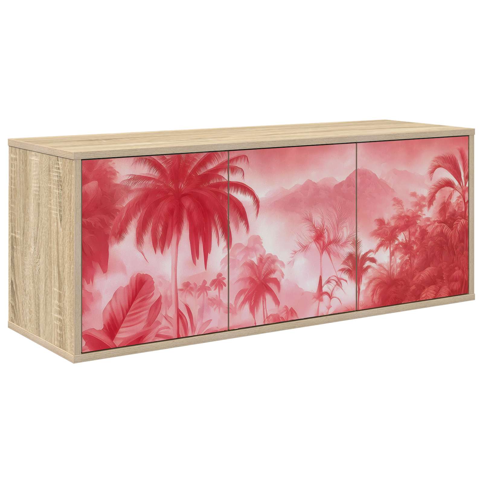 vidaXL Wandgemonteerd tv-meubel RHENEN 102 x 33 x 40 cm Sonoma Eiken