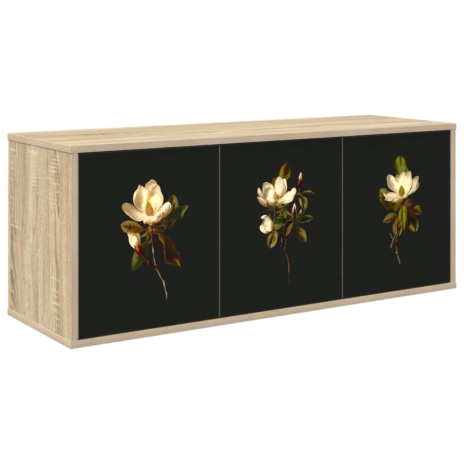 vidaXL Wandgemonteerd tv-meubel RHENEN 102 x 33 x 40 cm Sonoma Eiken
