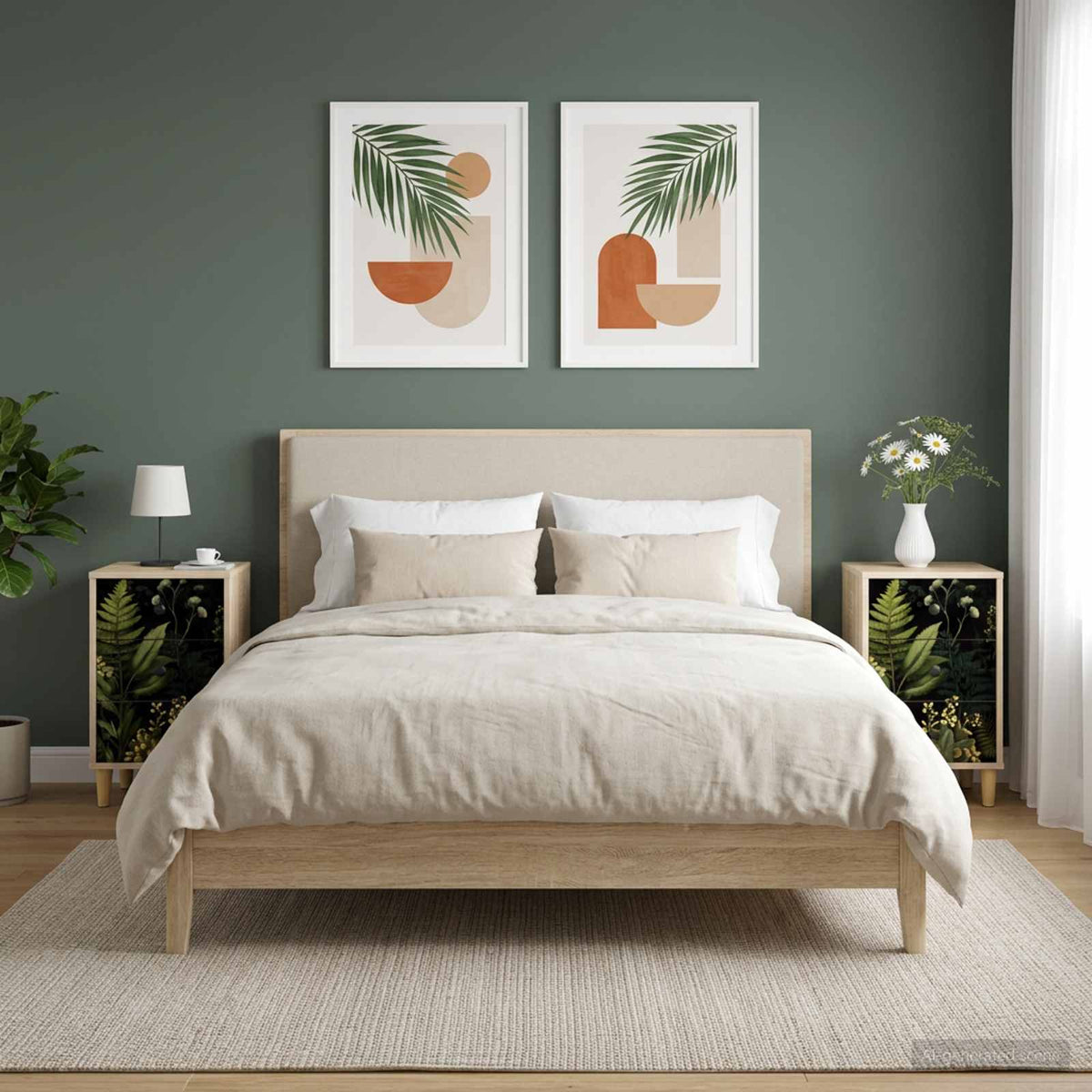 vidaXL Nachtkastje RHENEN Sonoma Eiken 36 x 33 x 60 cm Bewerkt hout