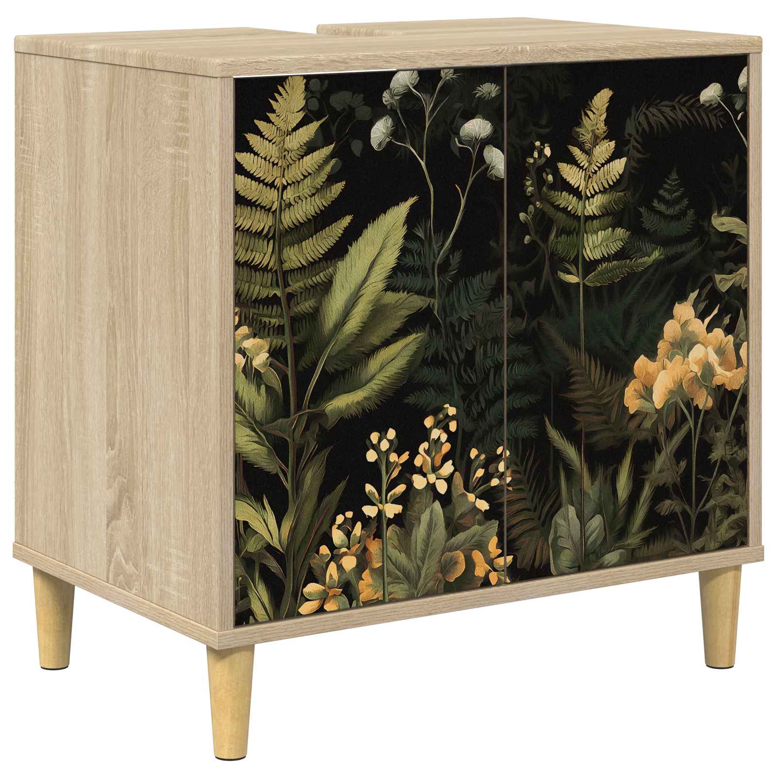 vidaXL Badkamerkast RHENEN Sonoma 60 x 40 x 60 cm Bewerkt hout
