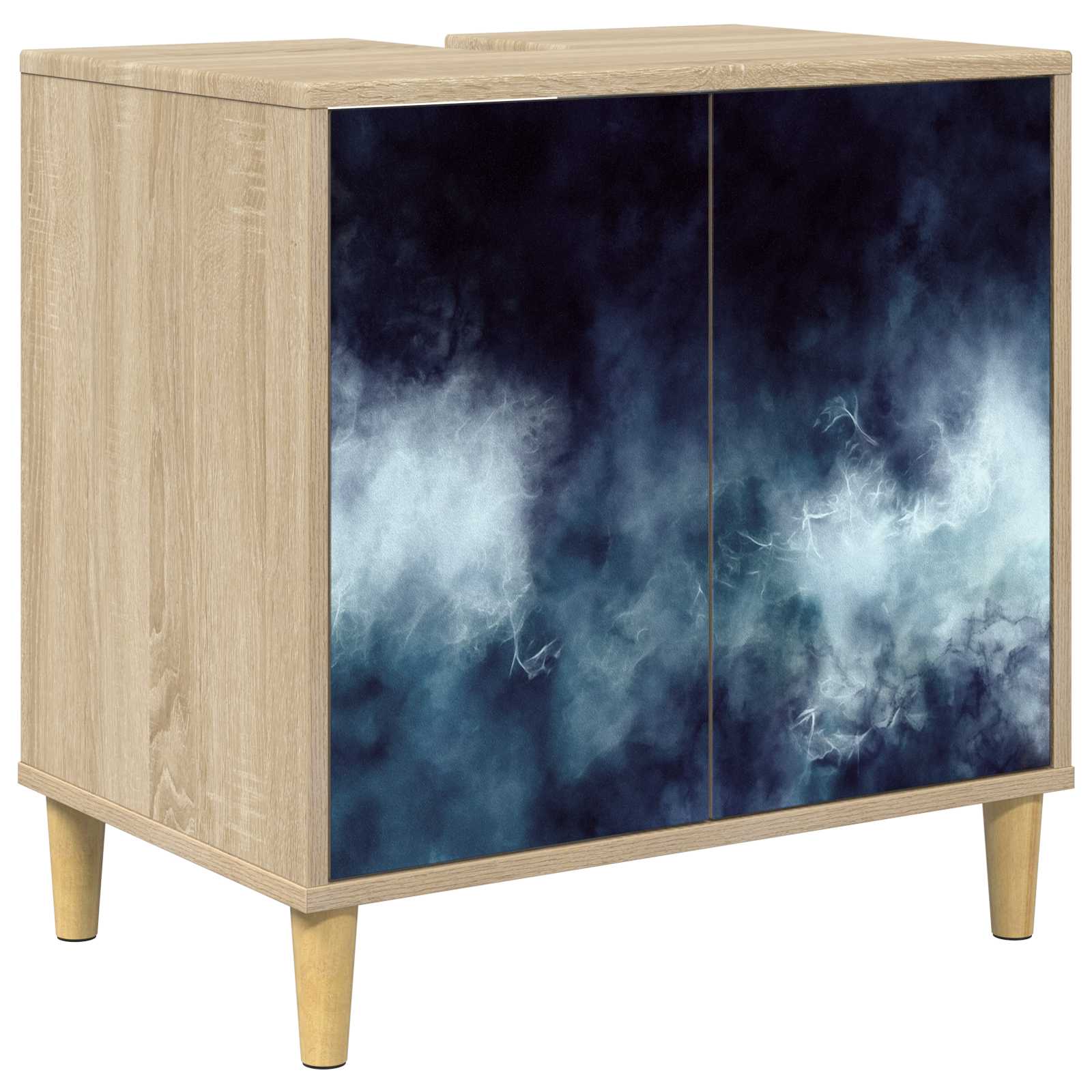 vidaXL Badkamerkast RHENEN Sonoma 60 x 40 x 60 cm Bewerkt hout
