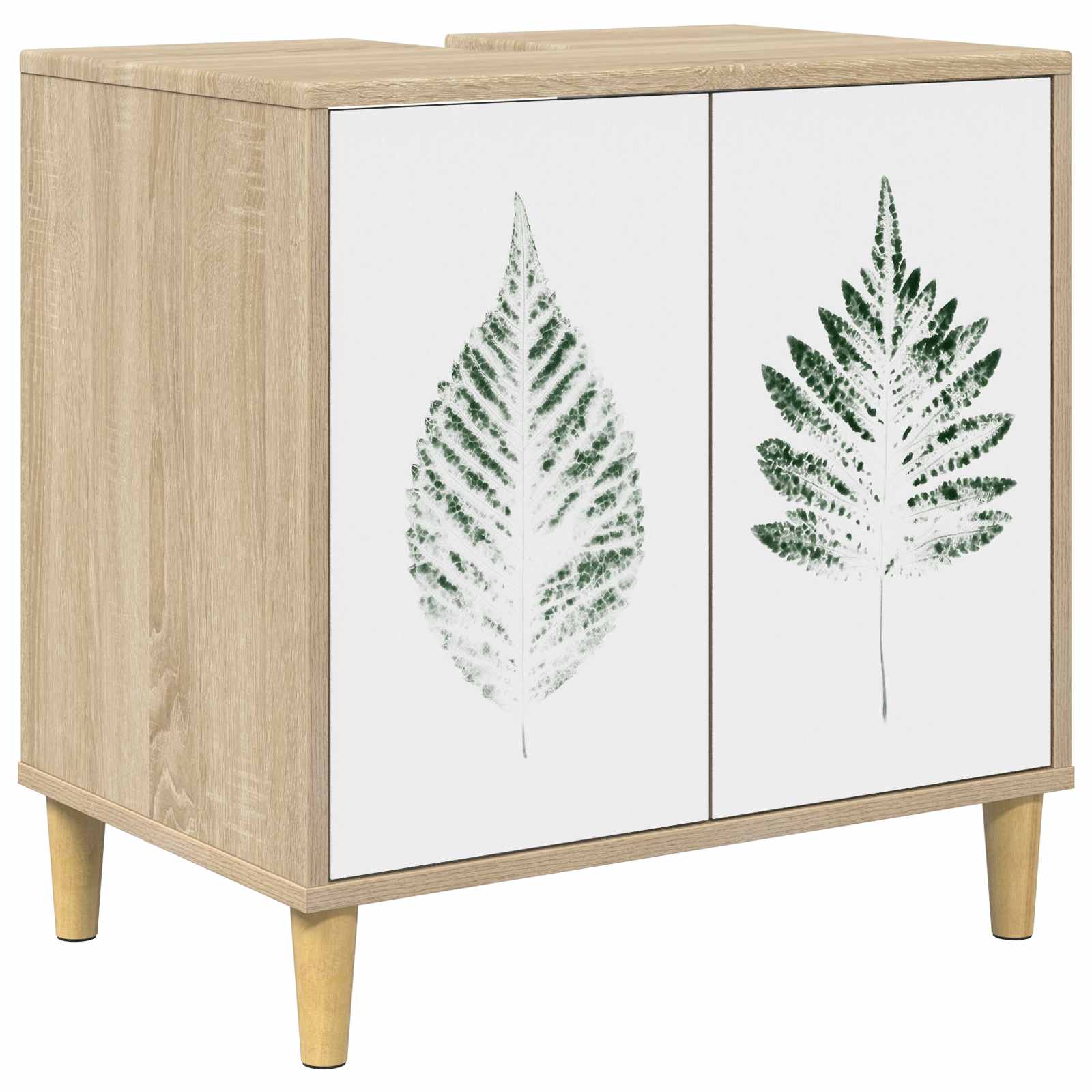 vidaXL Badkamerkast RHENEN Sonoma 60 x 40 x 60 cm Bewerkt hout