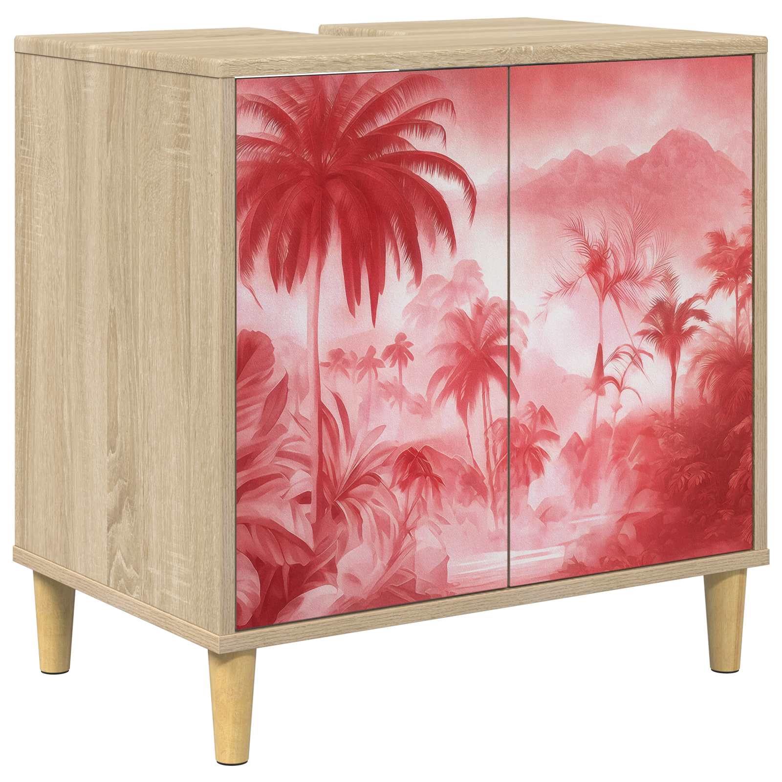 vidaXL Badkamerkast RHENEN Sonoma 60 x 40 x 60 cm Bewerkt hout