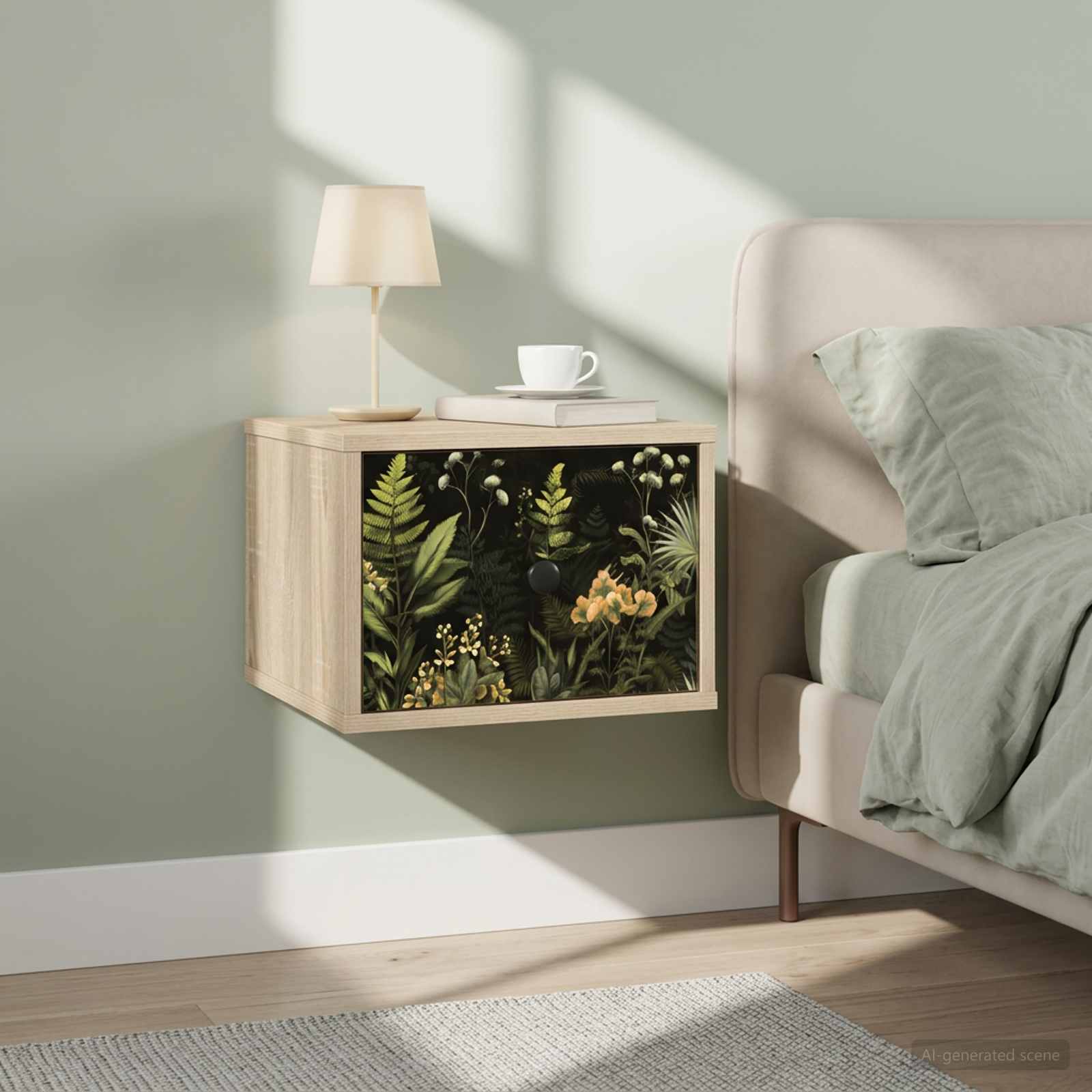 vidaXL Wandkastje RHENEN Sonoma Eiken 36 x 33 x 25 cm Bewerkt hout
