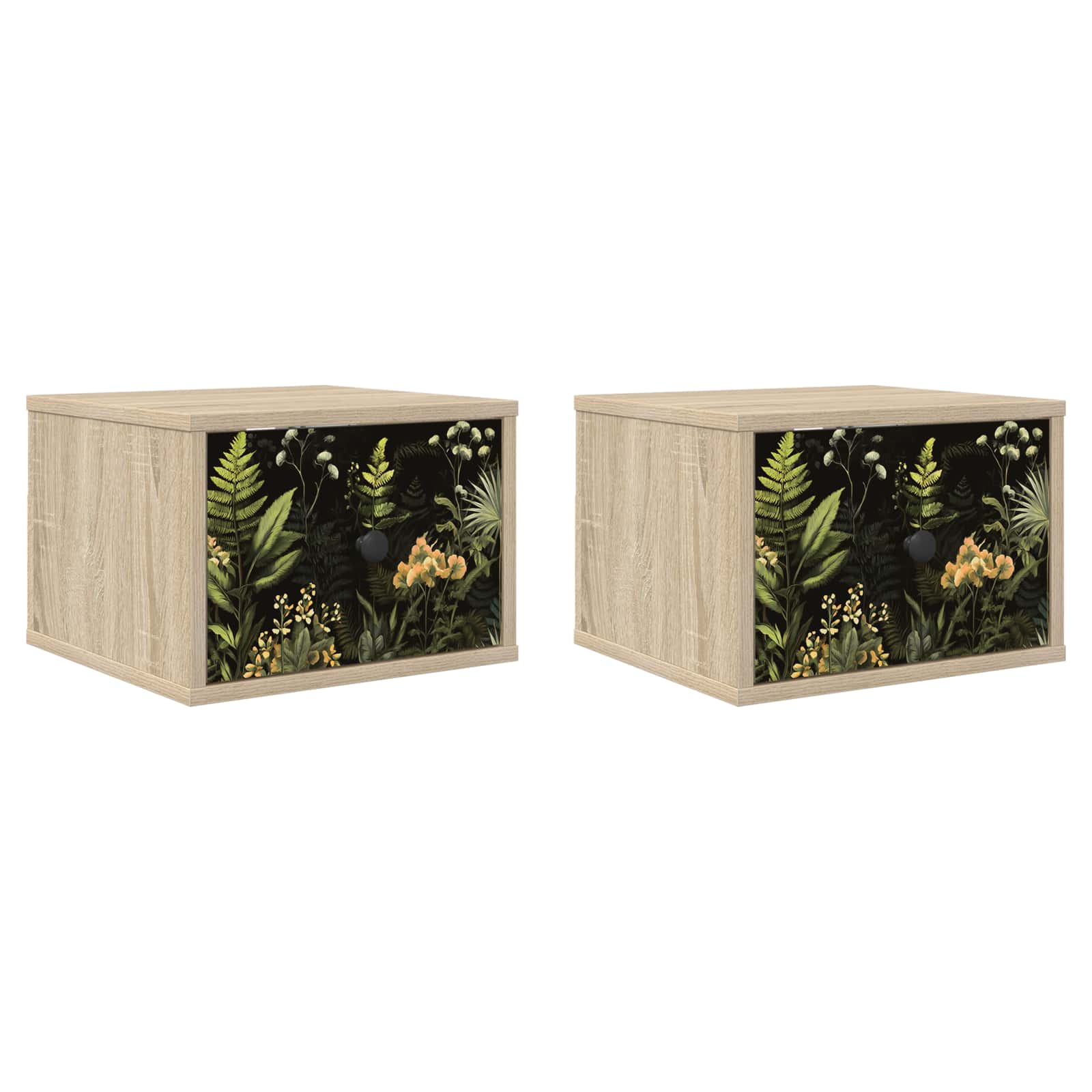 vidaXL Wandkastje RHENEN Sonoma Eiken 36 x 33 x 25 cm Bewerkt hout