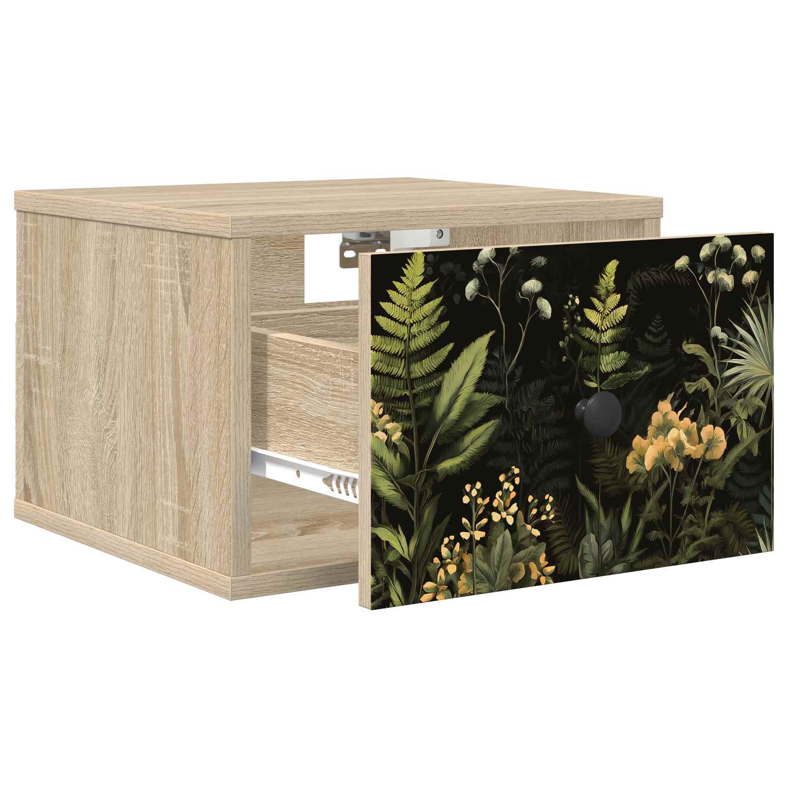 vidaXL Wandkastje RHENEN Sonoma Eiken 36 x 33 x 25 cm Bewerkt hout
