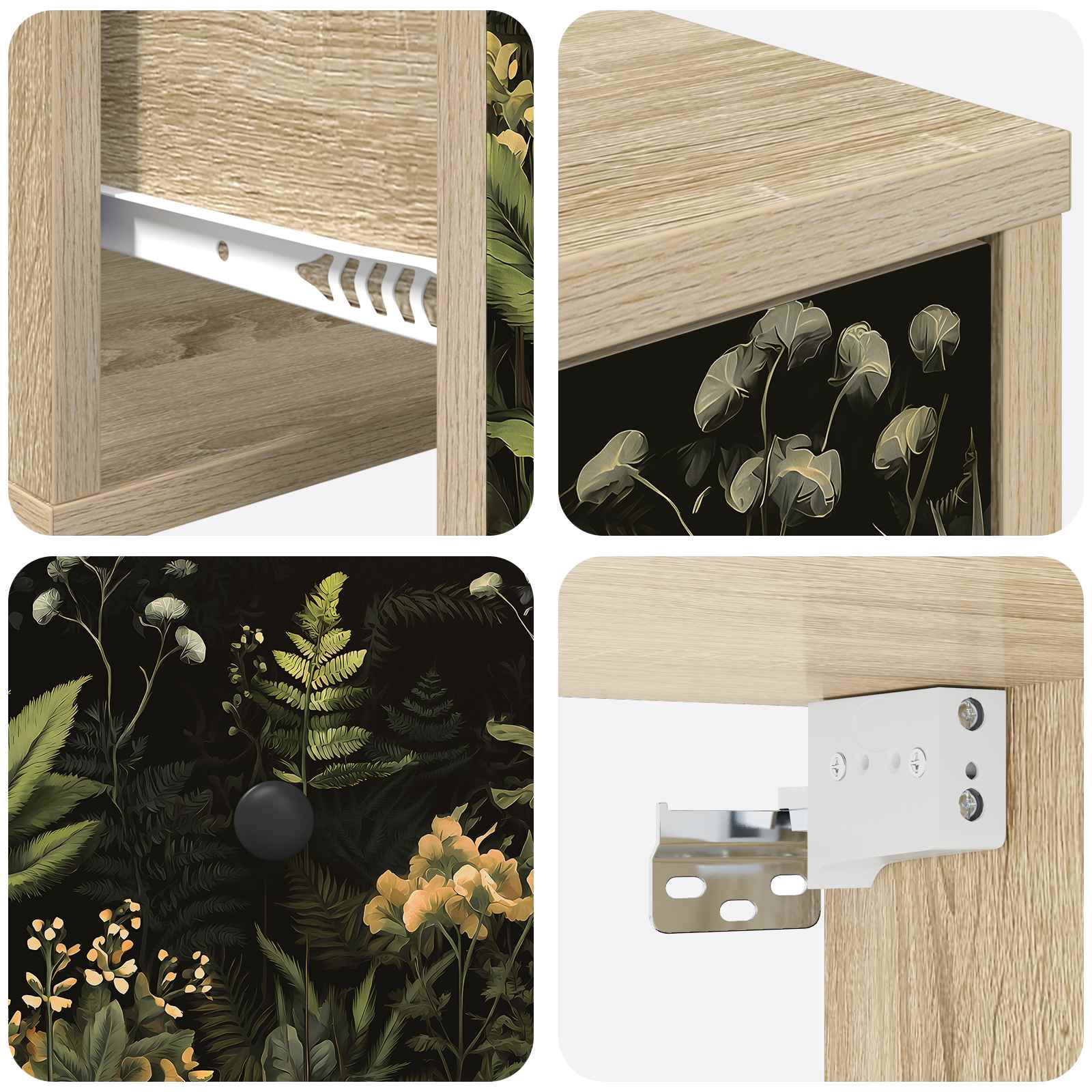 vidaXL Wandkastje RHENEN Sonoma Eiken 36 x 33 x 25 cm Bewerkt hout