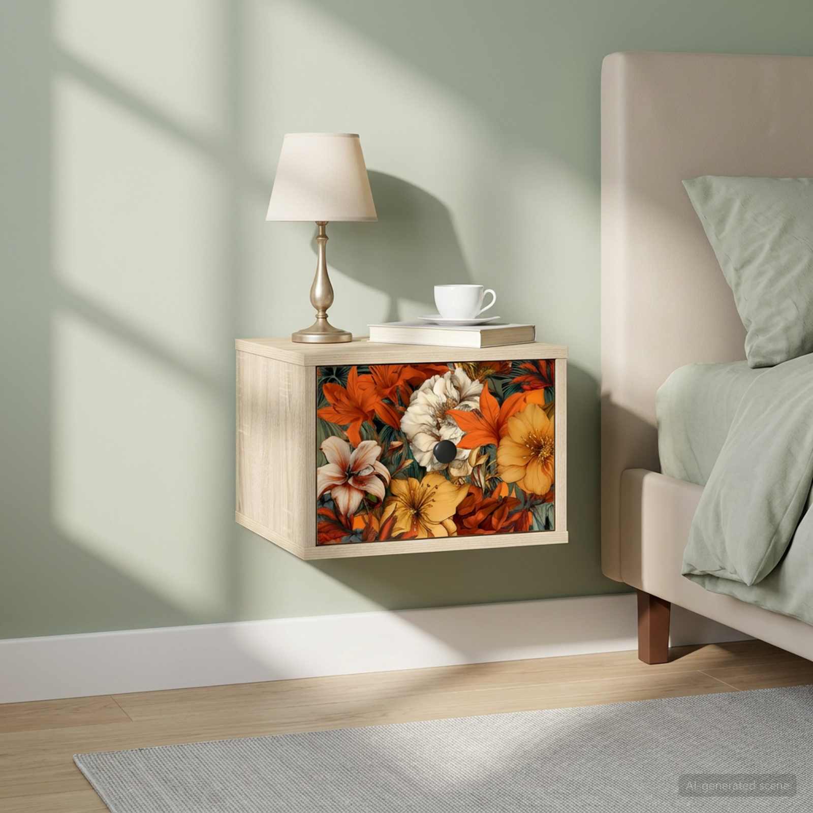 vidaXL Wandkastje RHENEN Sonoma Eiken 36 x 33 x 25 cm Bewerkt hout