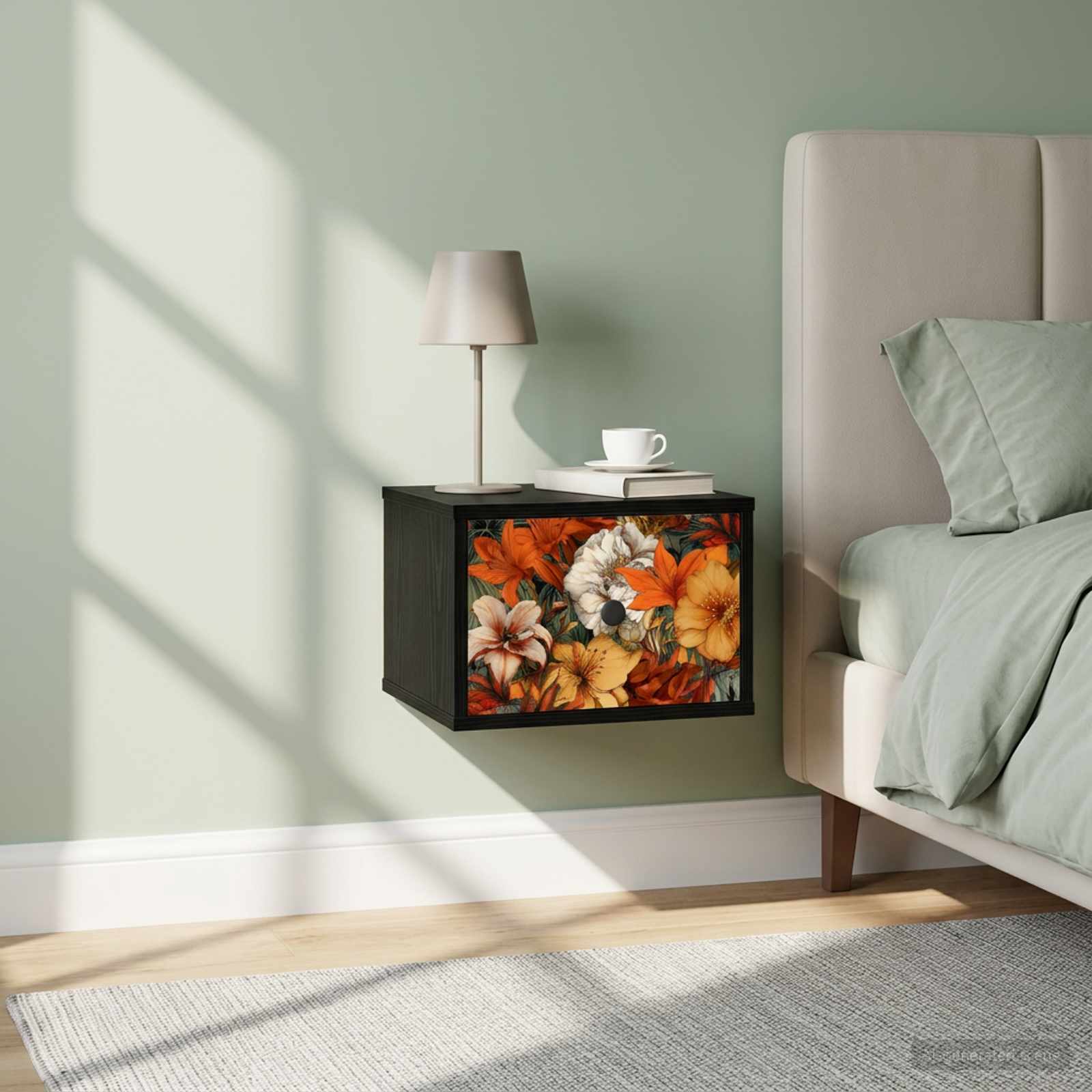 vidaXL Wandkastje RHENEN Sonoma Eiken 36 x 33 x 25 cm Bewerkt hout