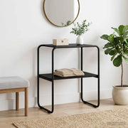 vidaXL Consoletafel Zwart eiken 60 x 42,5 x 70 cm Bewerkt hout