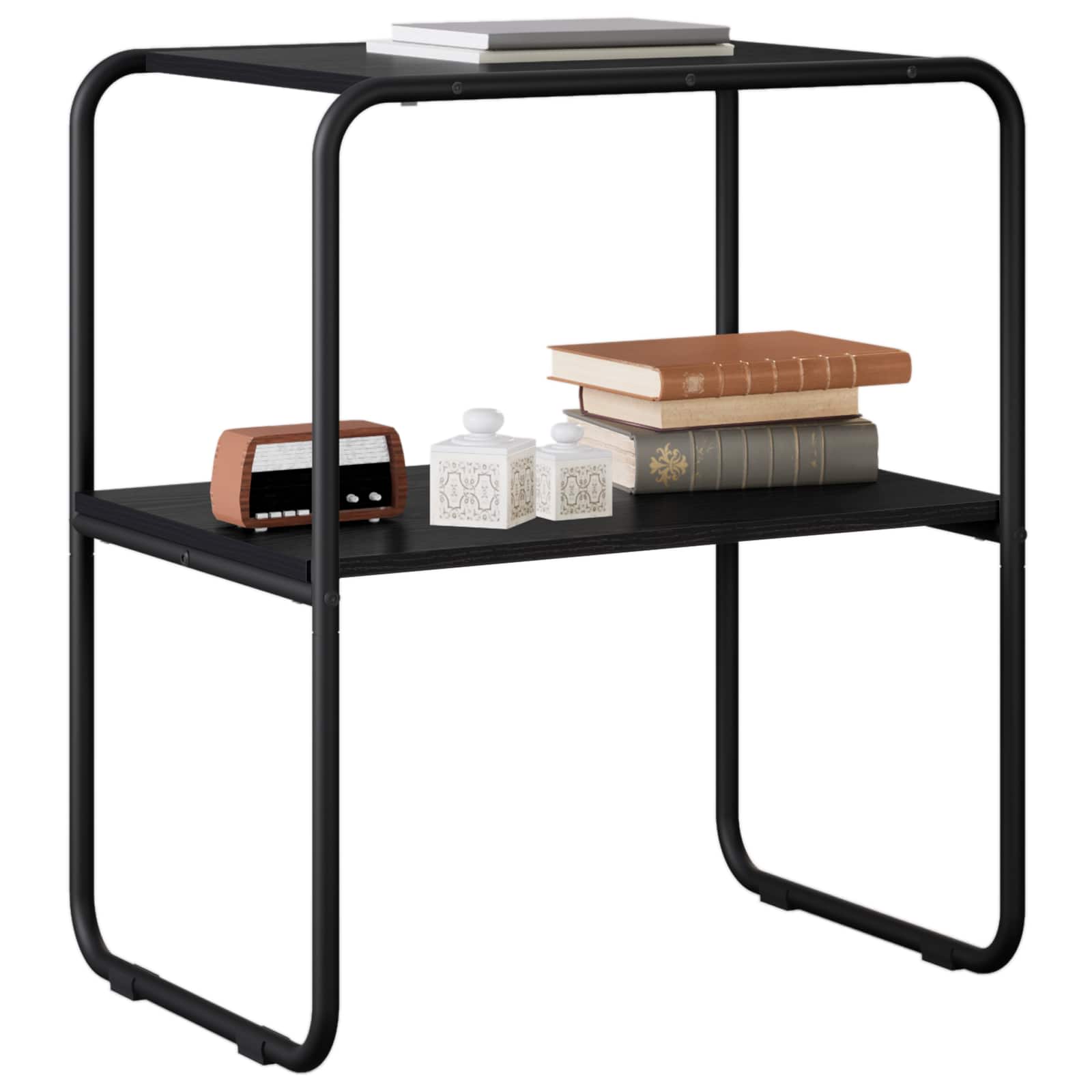 vidaXL Consoletafel Zwart eiken 60 x 42,5 x 70 cm Bewerkt hout