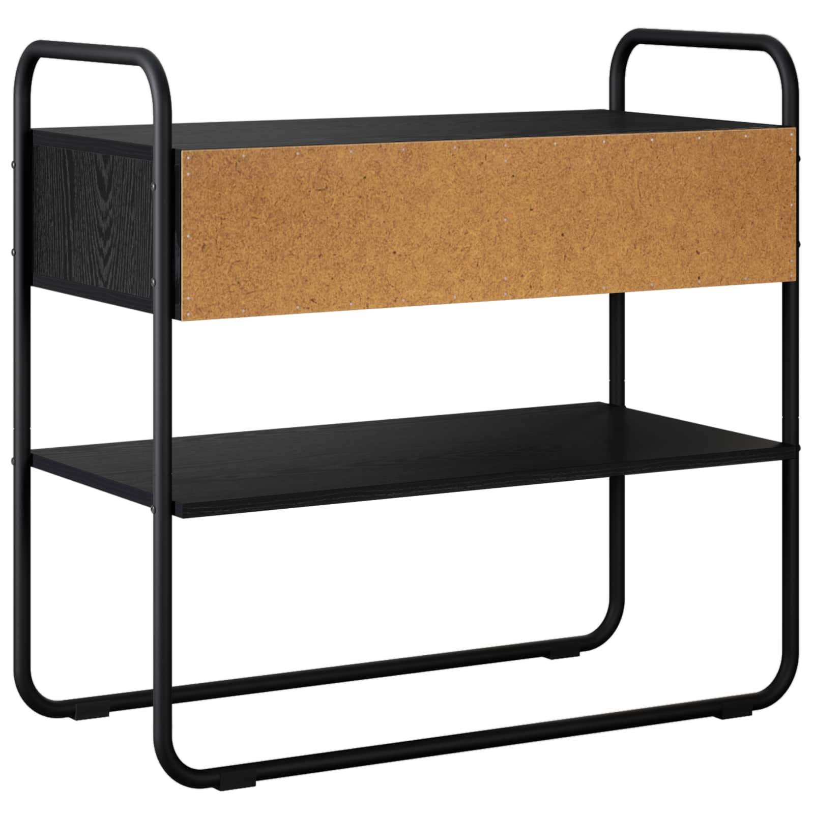 vidaXL Consoletafel Zwart eiken 100 x 40 x 75 cm Bewerkt hout