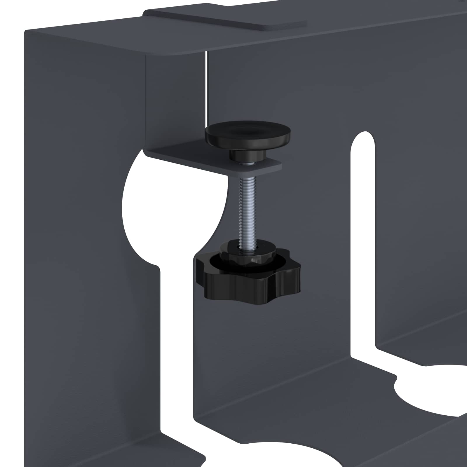 vidaXL Kabelgoot voor onder bureau 2 st Wit 43 x 10 x 15 cm