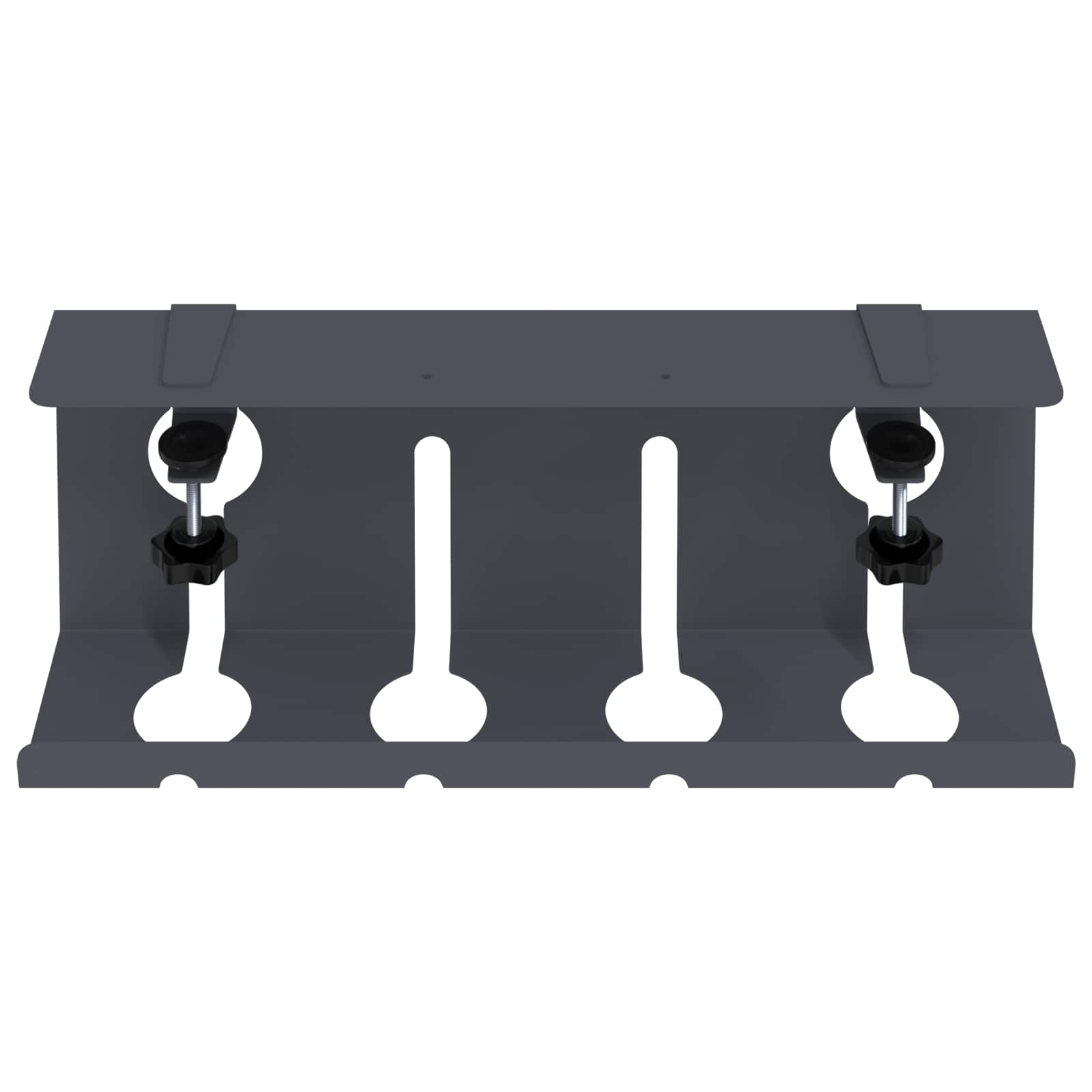vidaXL Kabelgoot voor onder bureau 2 st Wit 43 x 10 x 15 cm
