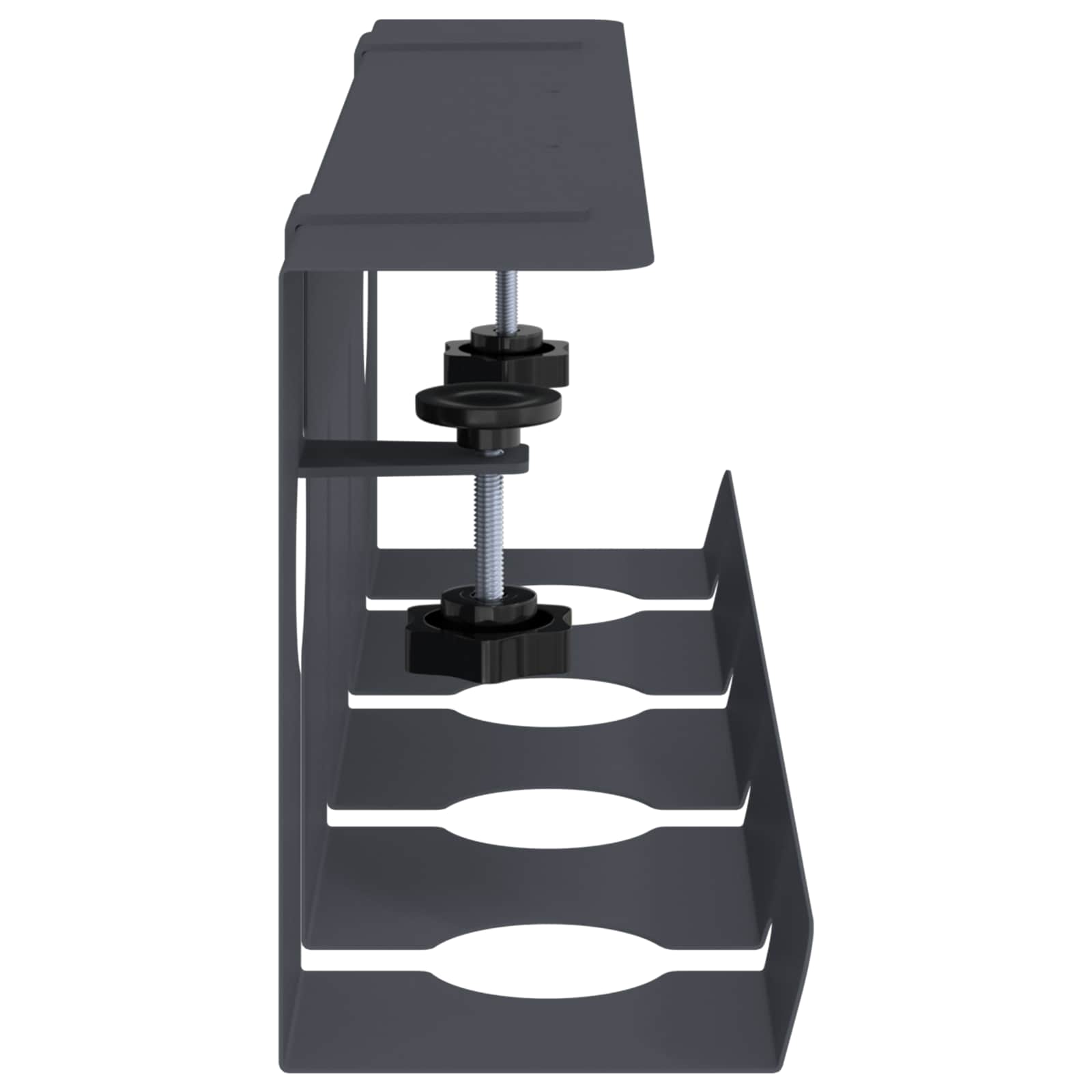 vidaXL Kabelgoot voor onder bureau 2 st Wit 43 x 10 x 15 cm