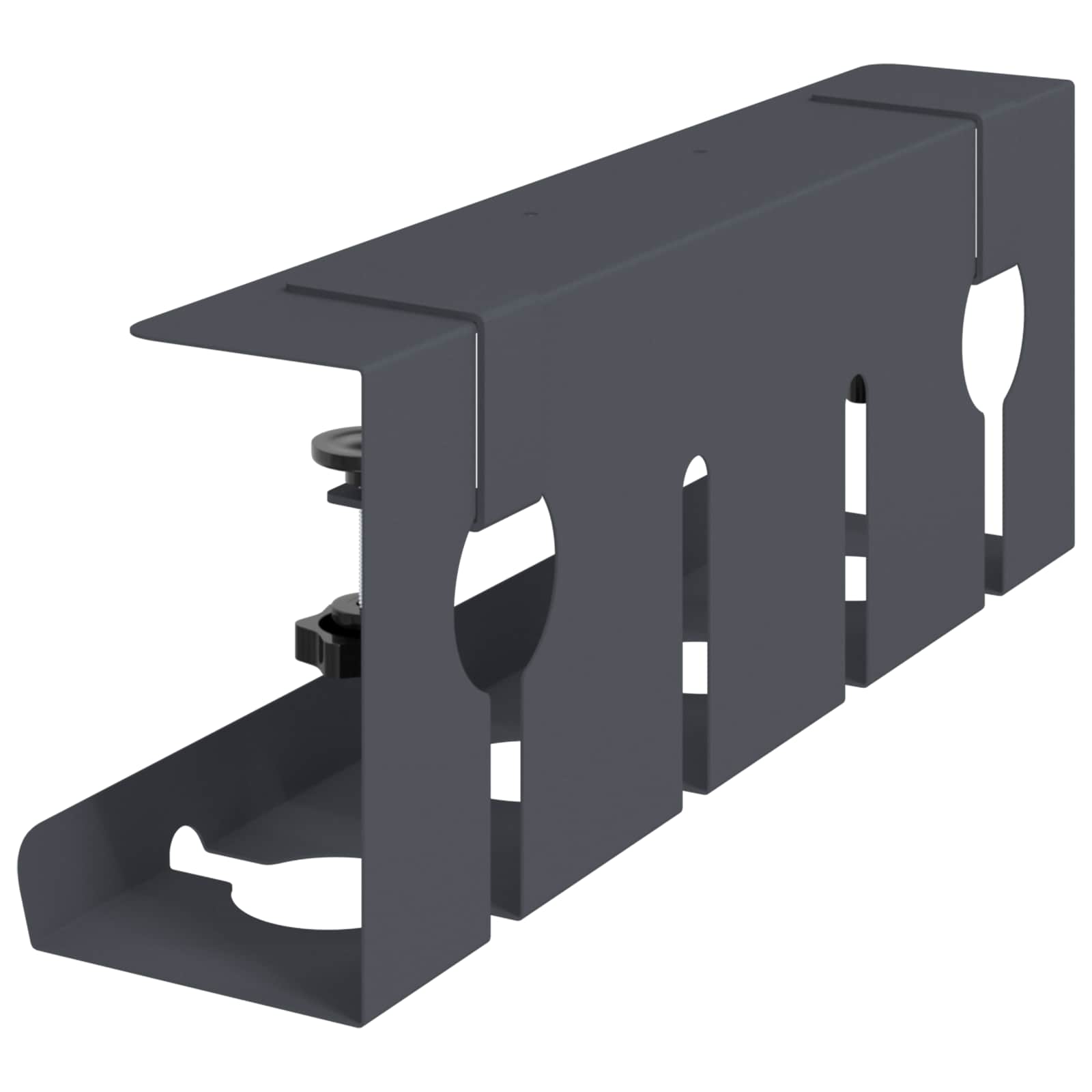 vidaXL Kabelgoot voor onder bureau 2 st Wit 43 x 10 x 15 cm