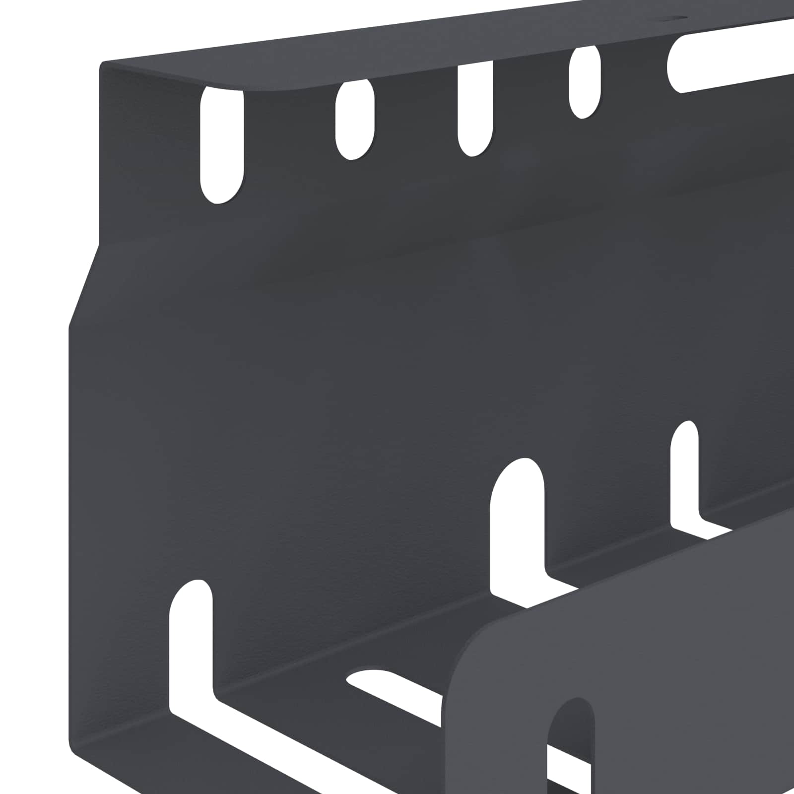 vidaXL Kabelgoot voor onder bureau 2 st Antracietkleurig
