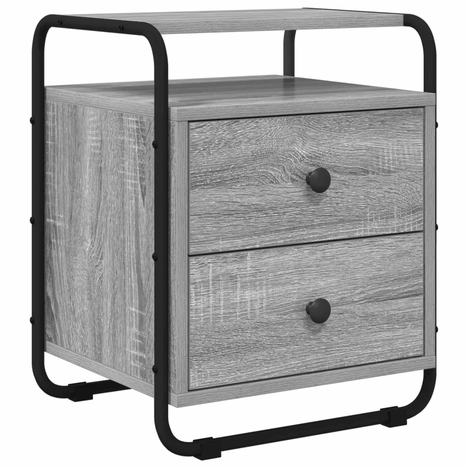 vidaXL Nachtkastje 2 st Oud hout 40 x 36,5 x 50 cm Bewerkt hout