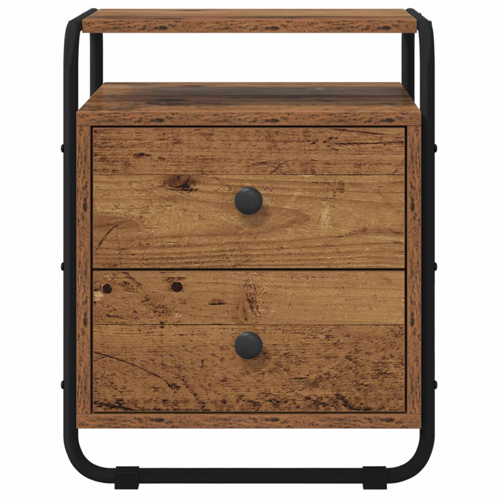 vidaXL Nachtkastje 2 st Oud hout 40 x 36,5 x 50 cm Bewerkt hout