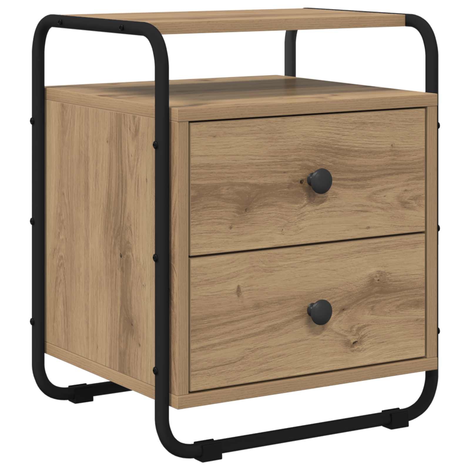 vidaXL Nachtkastje 2 st Oud hout 40 x 36,5 x 50 cm Bewerkt hout