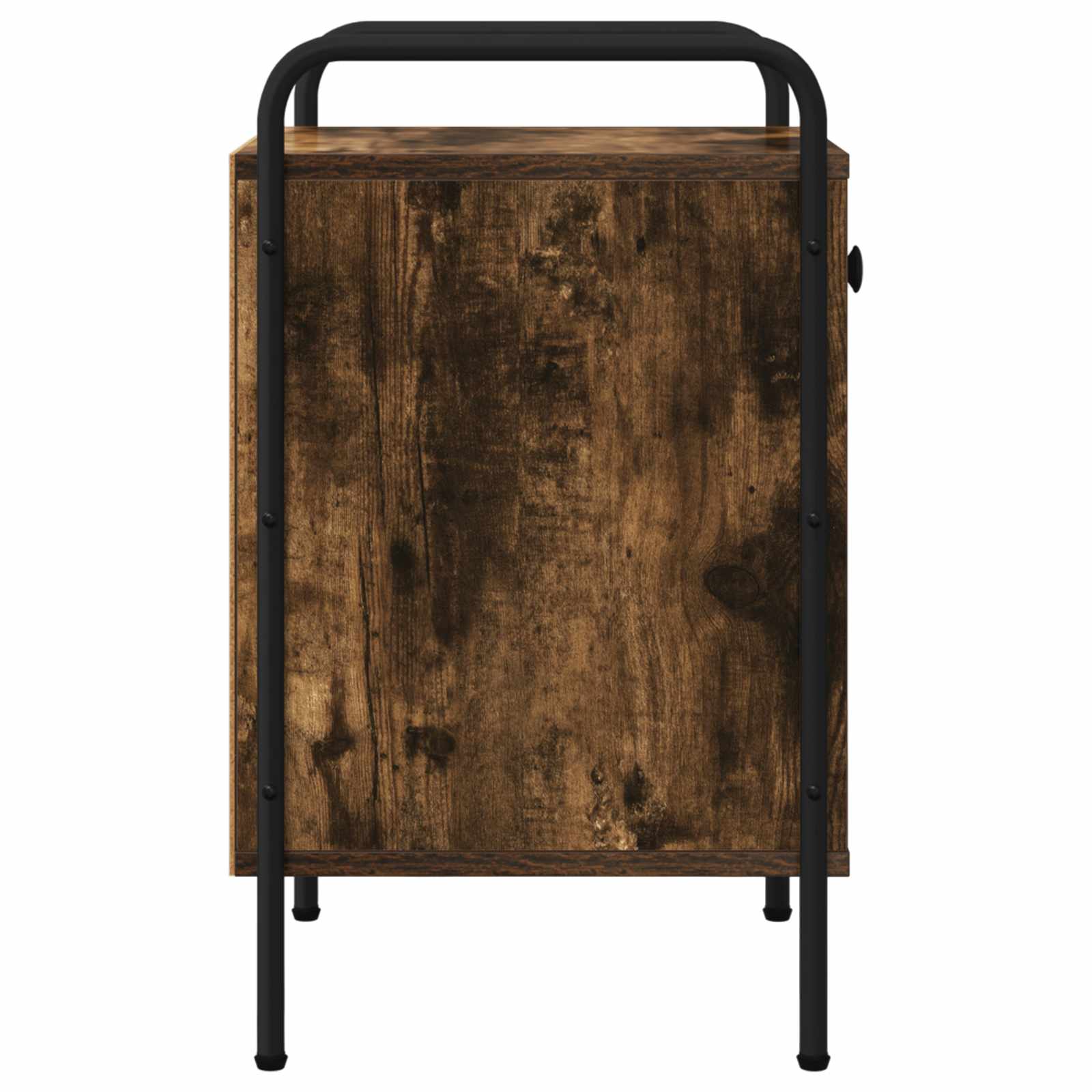 vidaXL Nachtkastje Gerookt eiken 35 x 36,5 x 61 cm Bewerkt hout